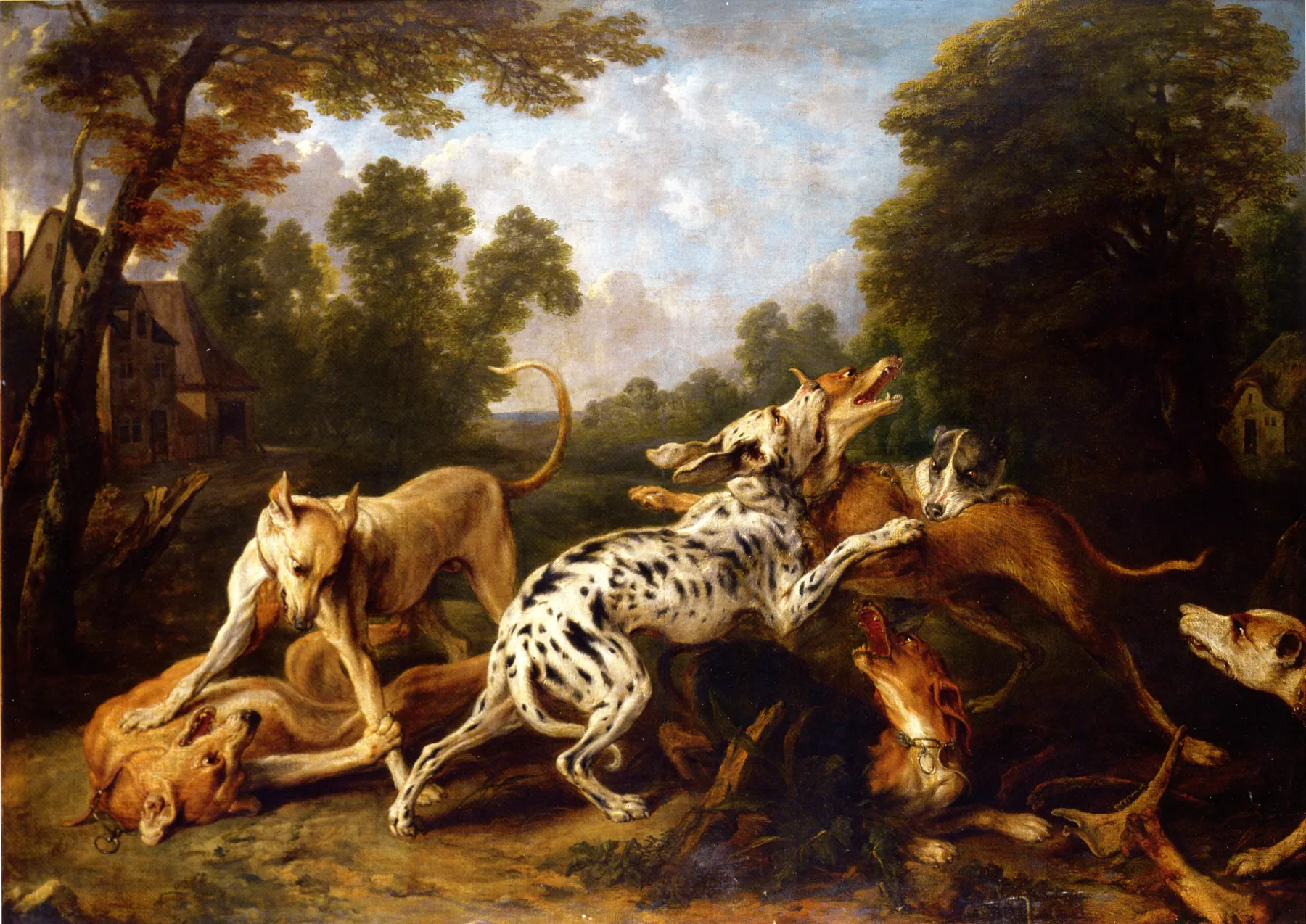 Dos perros peleando, de Frans Snyders