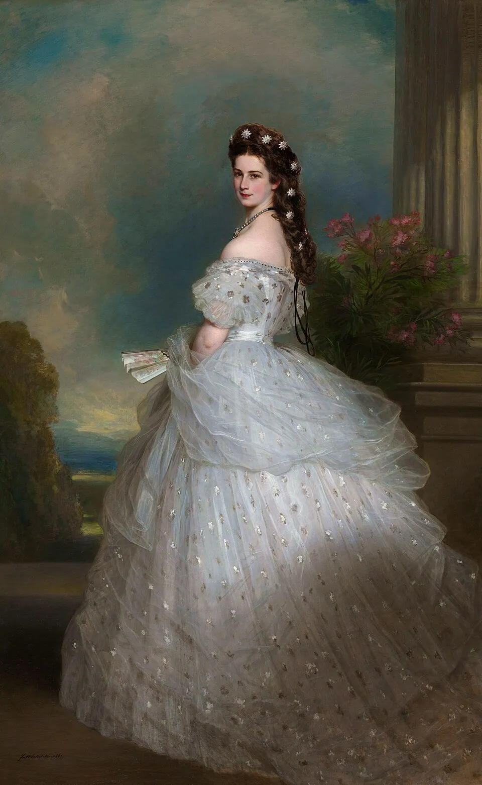 Retrato de Isabel de Baviera (Sissi), de Franz Xaver Winterhalter