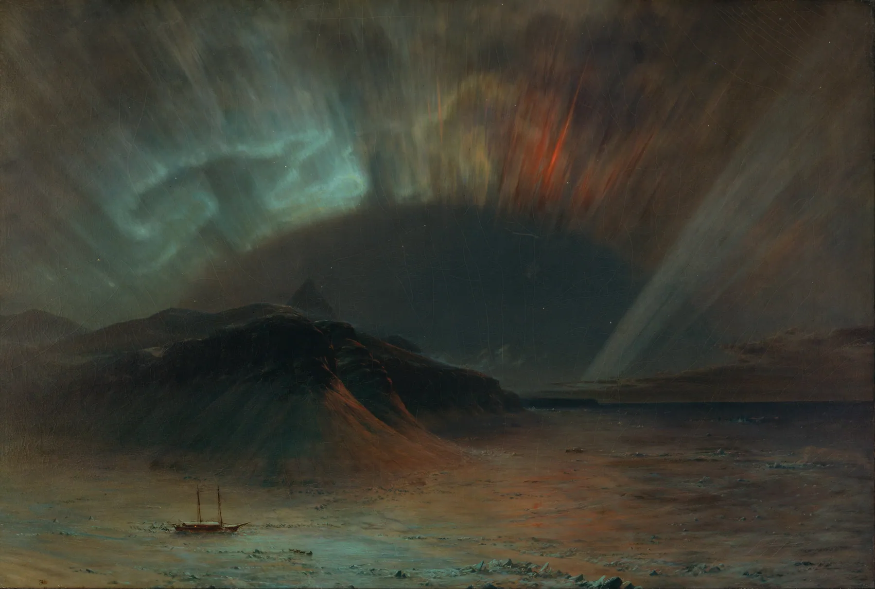 Auroras boreales, de Frederic Edwin Church