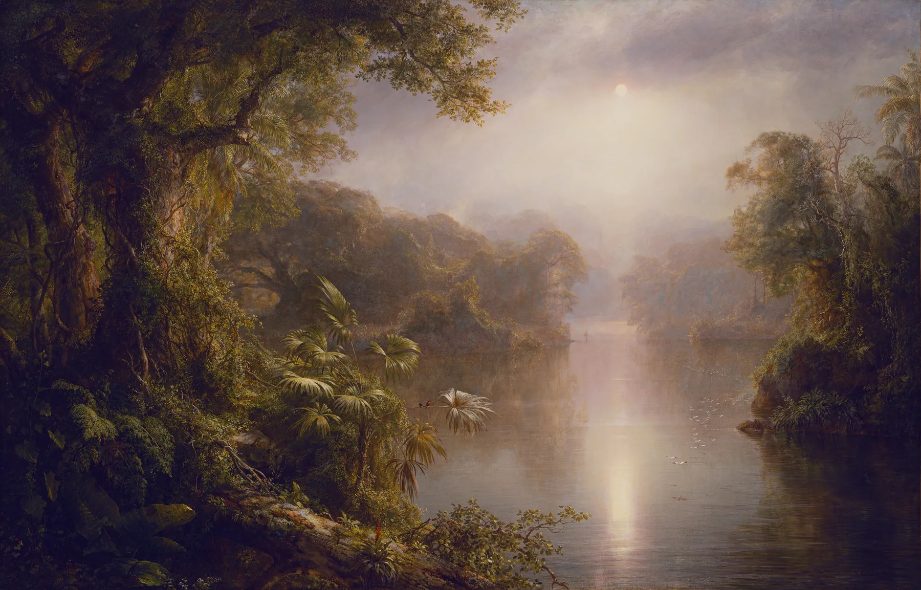 Paisaje con río, de Frederic Edwin Church