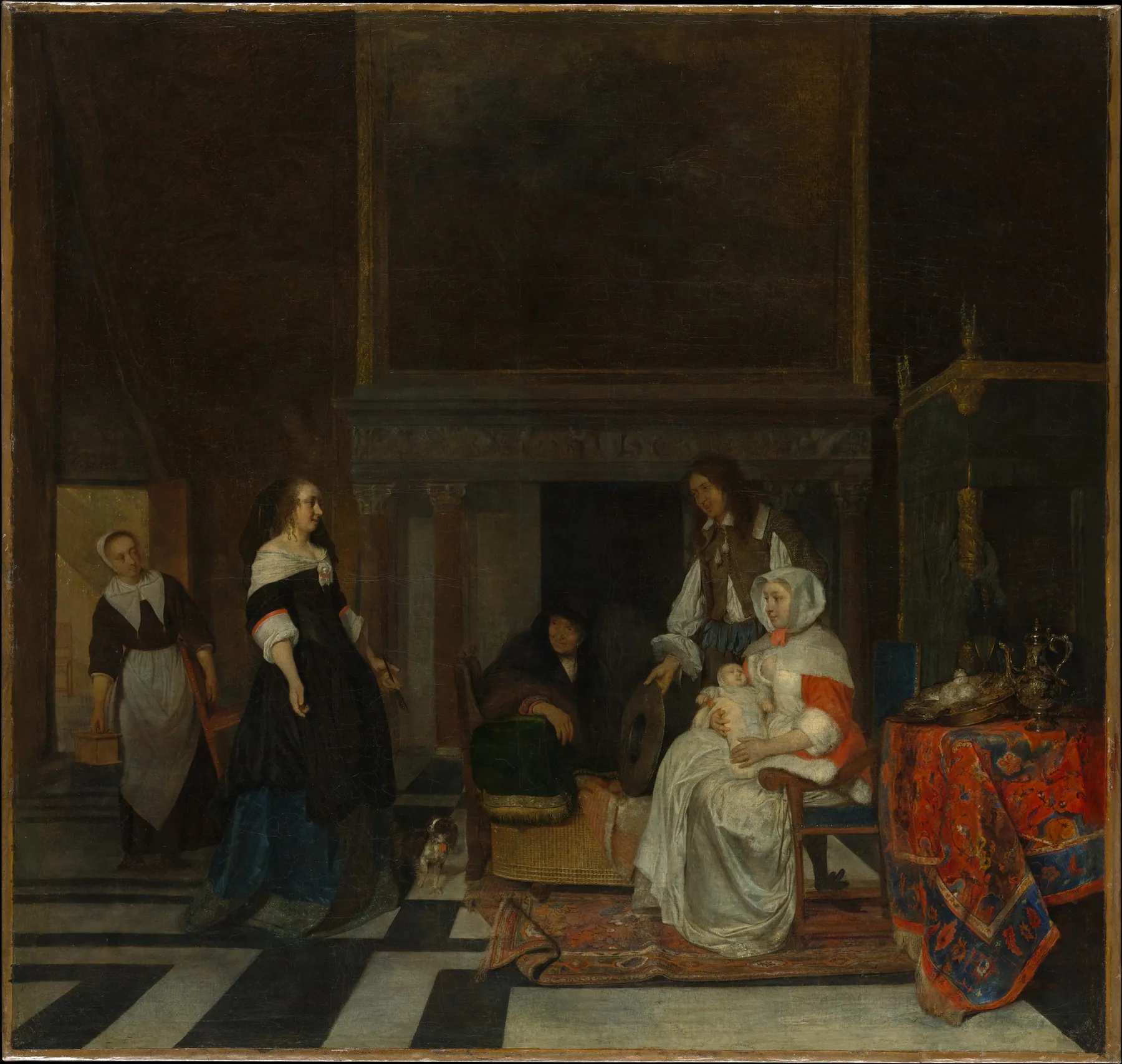 La visita al cuarto de los niños, de Gabriel Metsu