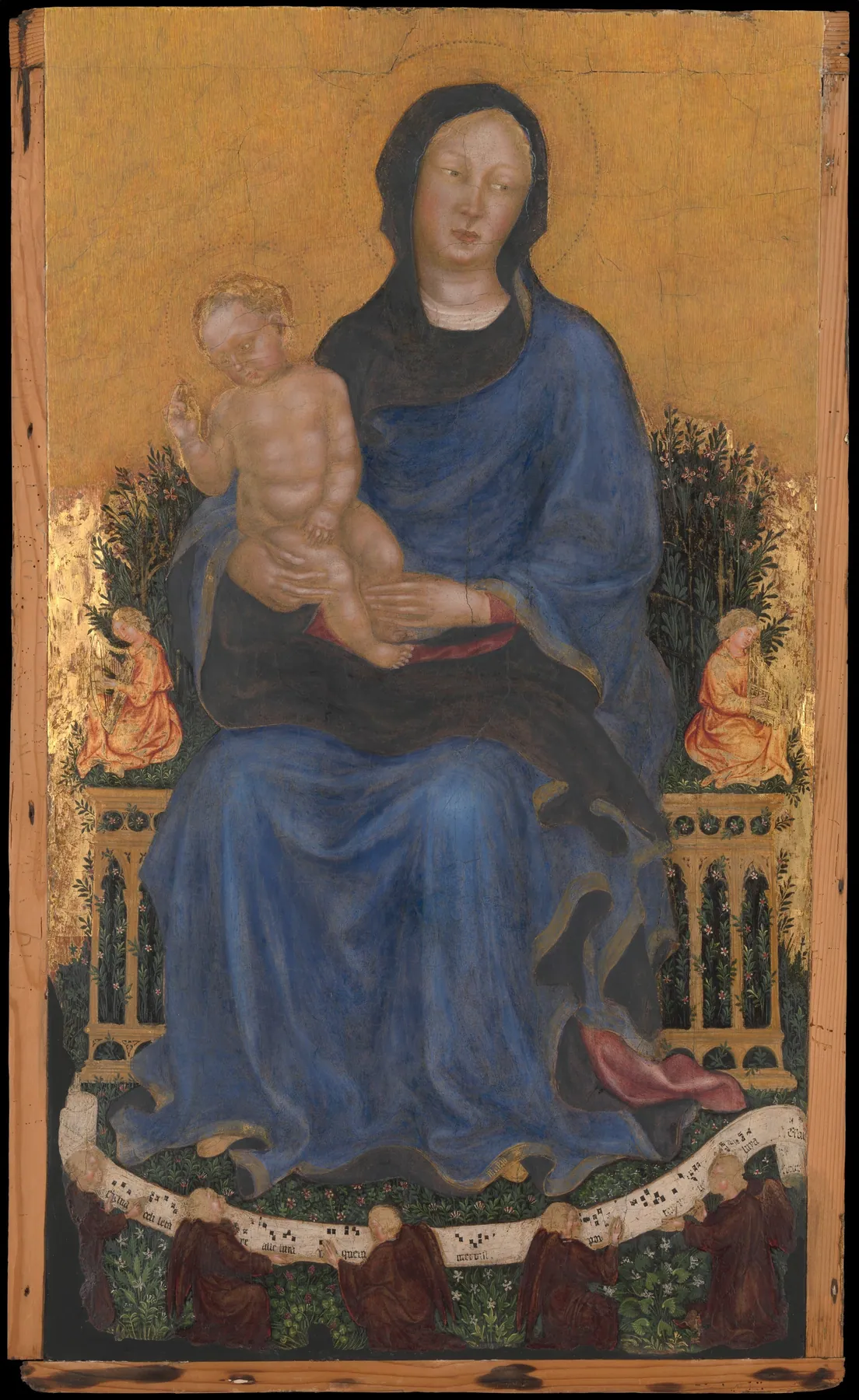 Virgen con el Niño y ángeles, de Gentile da Fabriano
