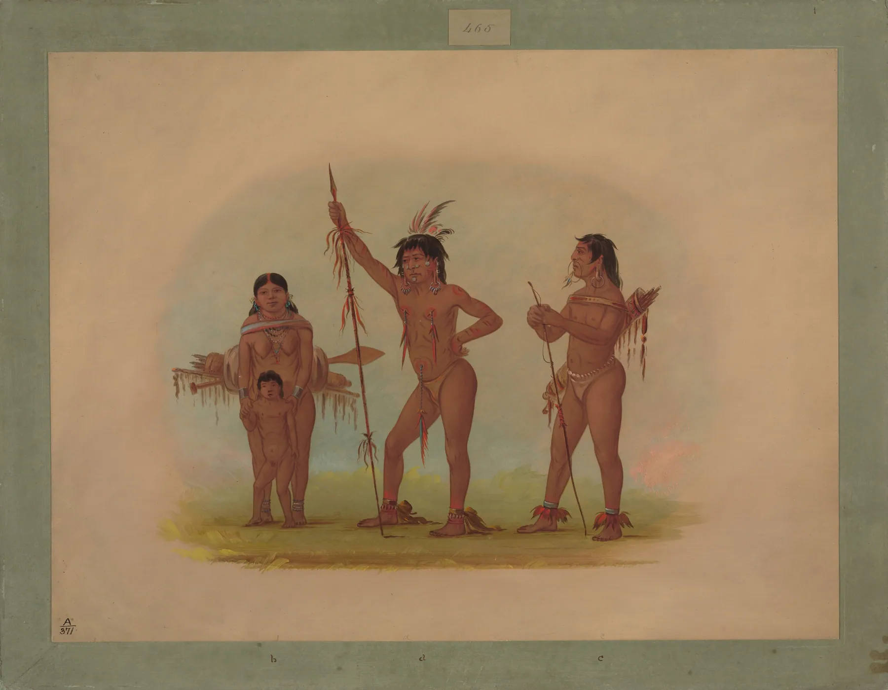 Cuatro indios mura, de George Catlin