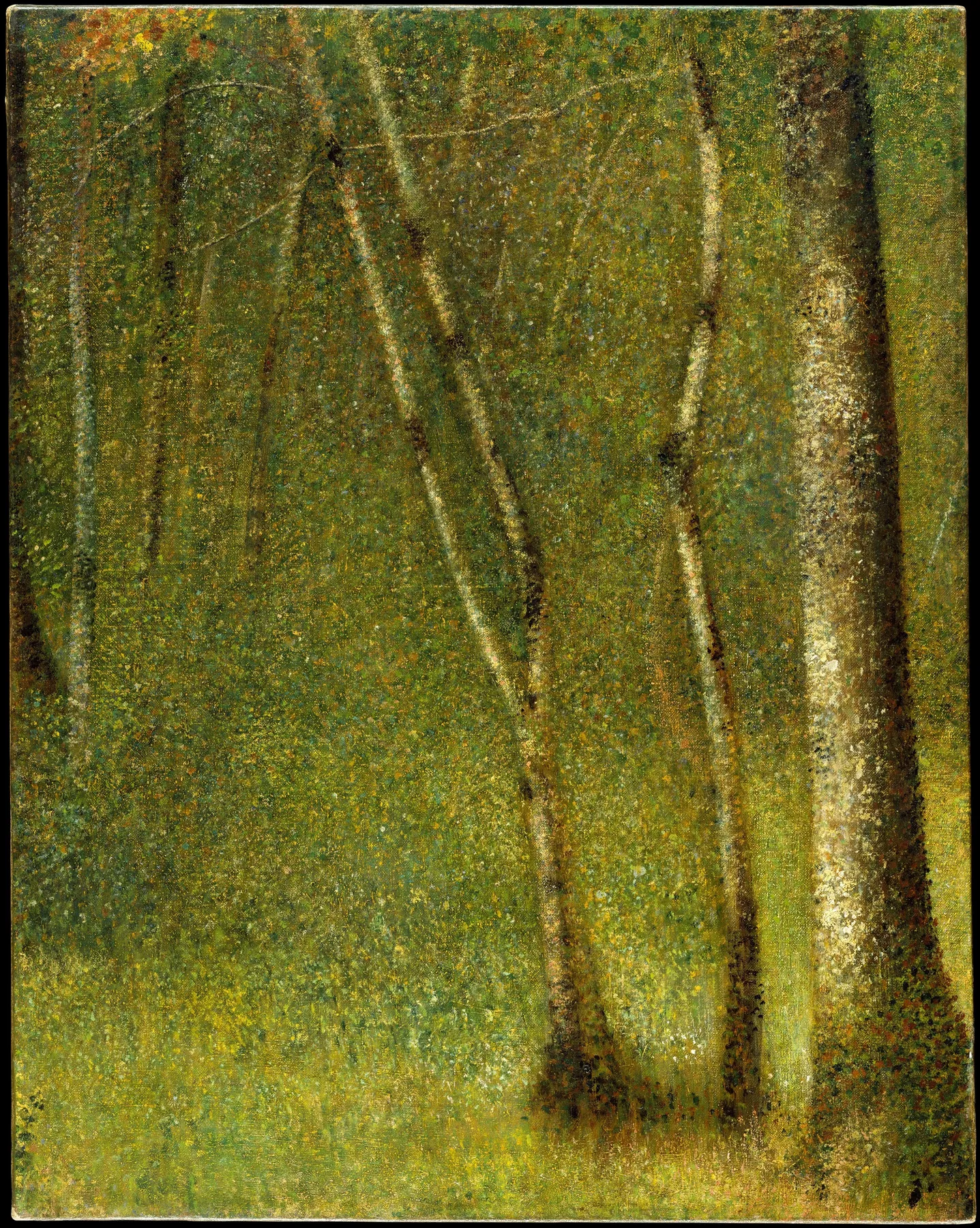 El bosque en Pontaubert, de Georges Seurat