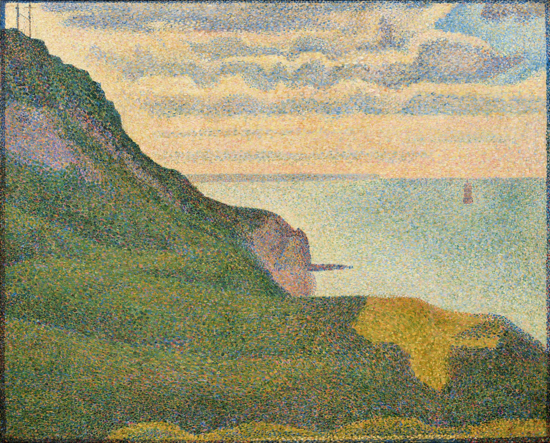 Marina en Port-en-Bessin, Normandía, de Georges Seurat