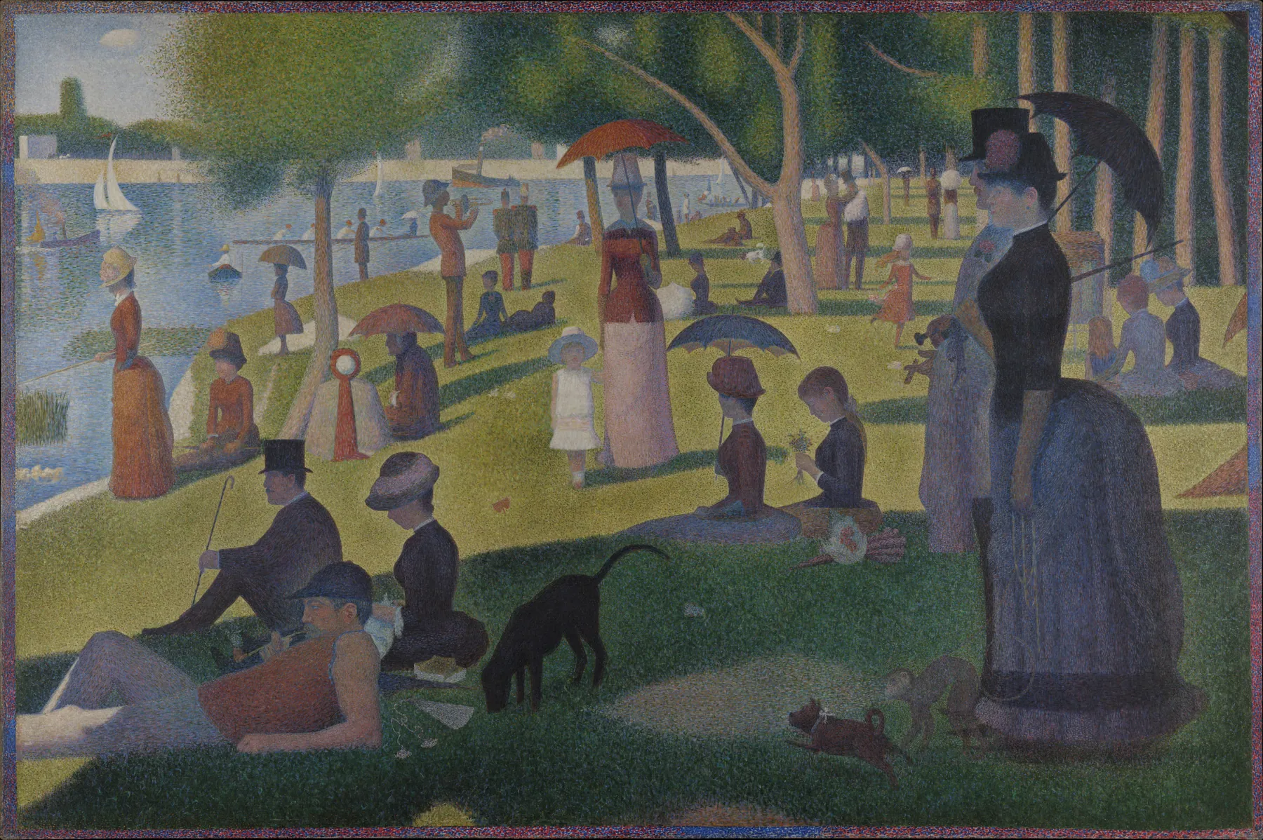 Tarde de domingo en la isla de la Grande Jatte, de Georges Seurat