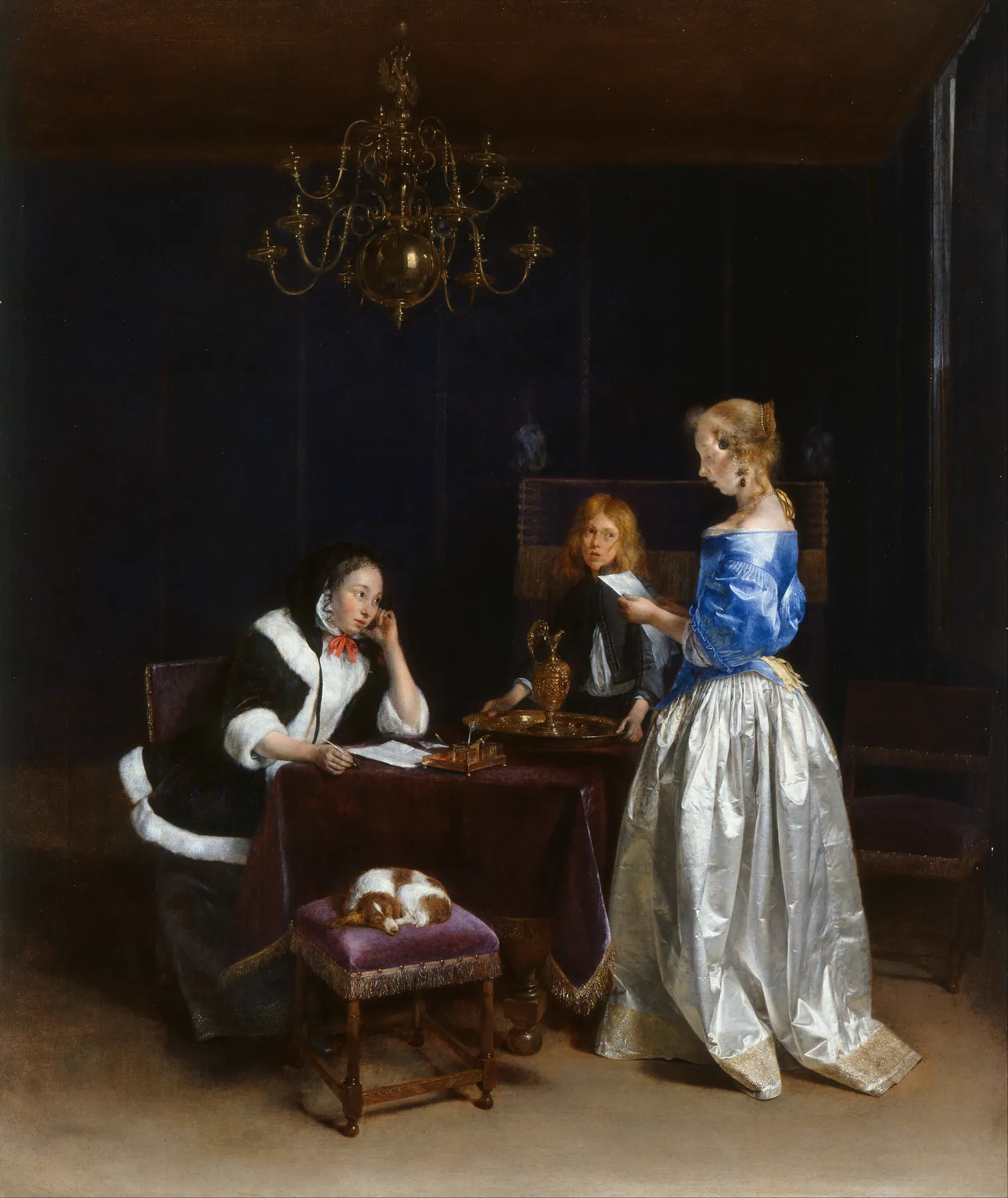 La lectura de la carta, de Gerard ter Borch