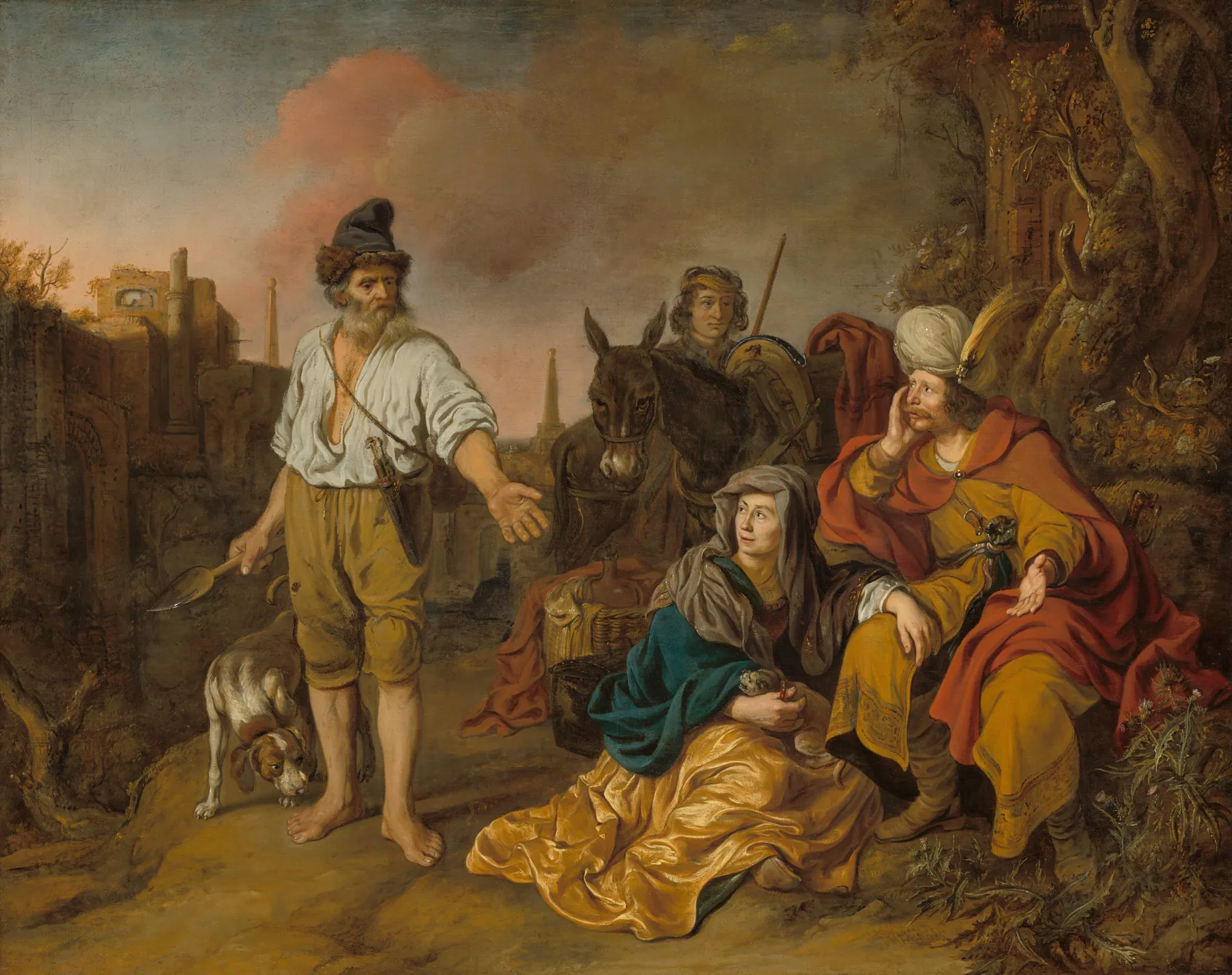 El levita en Gabaa, de Gerbrand van den Eeckhout