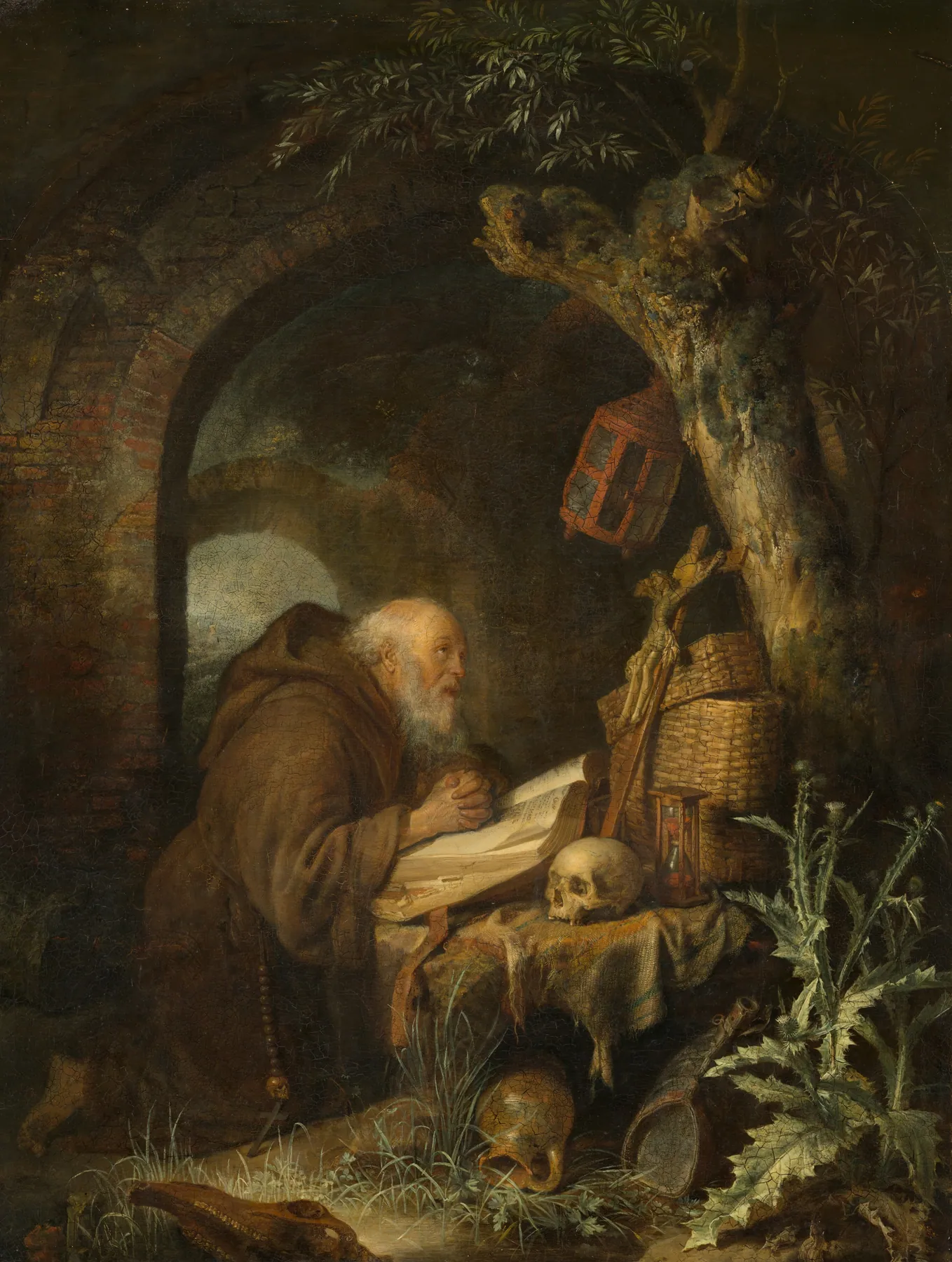 El ermitaño, de Gerrit Dou
