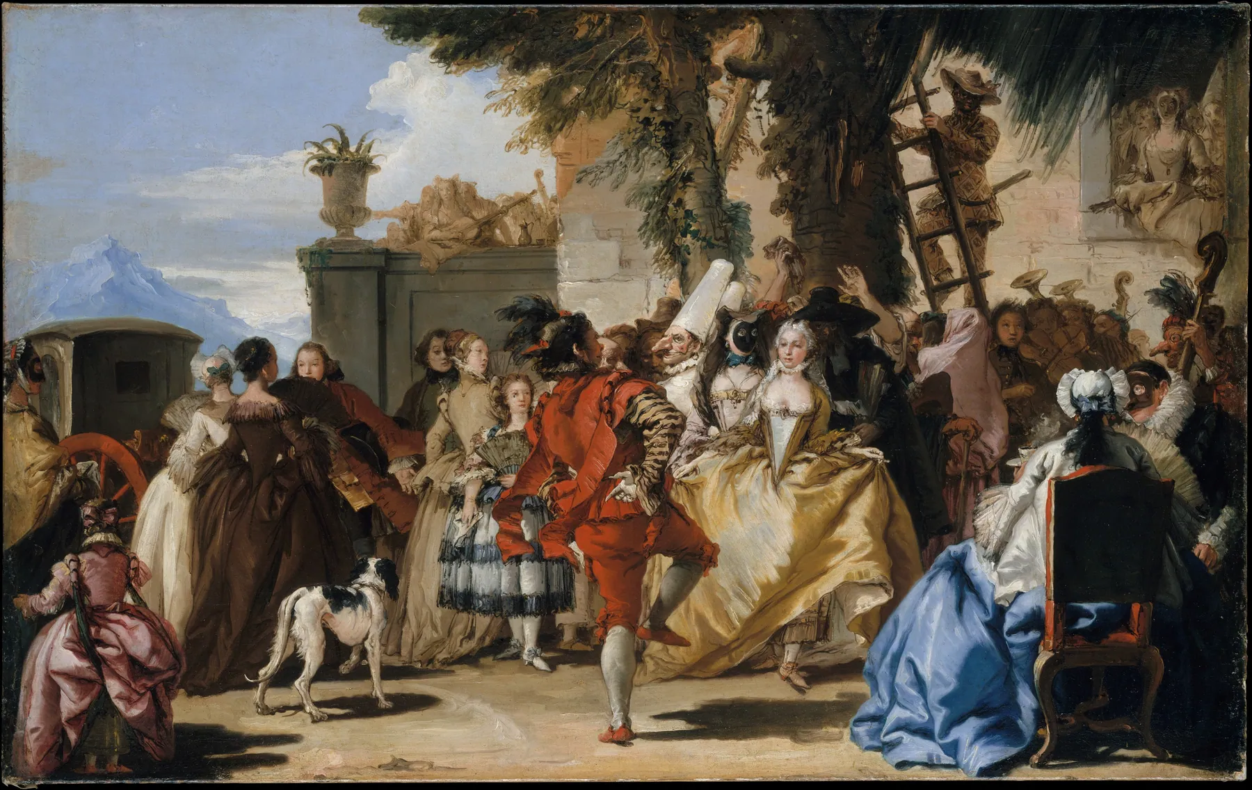 Baile en el campo, de Giovanni Battista Tiepolo