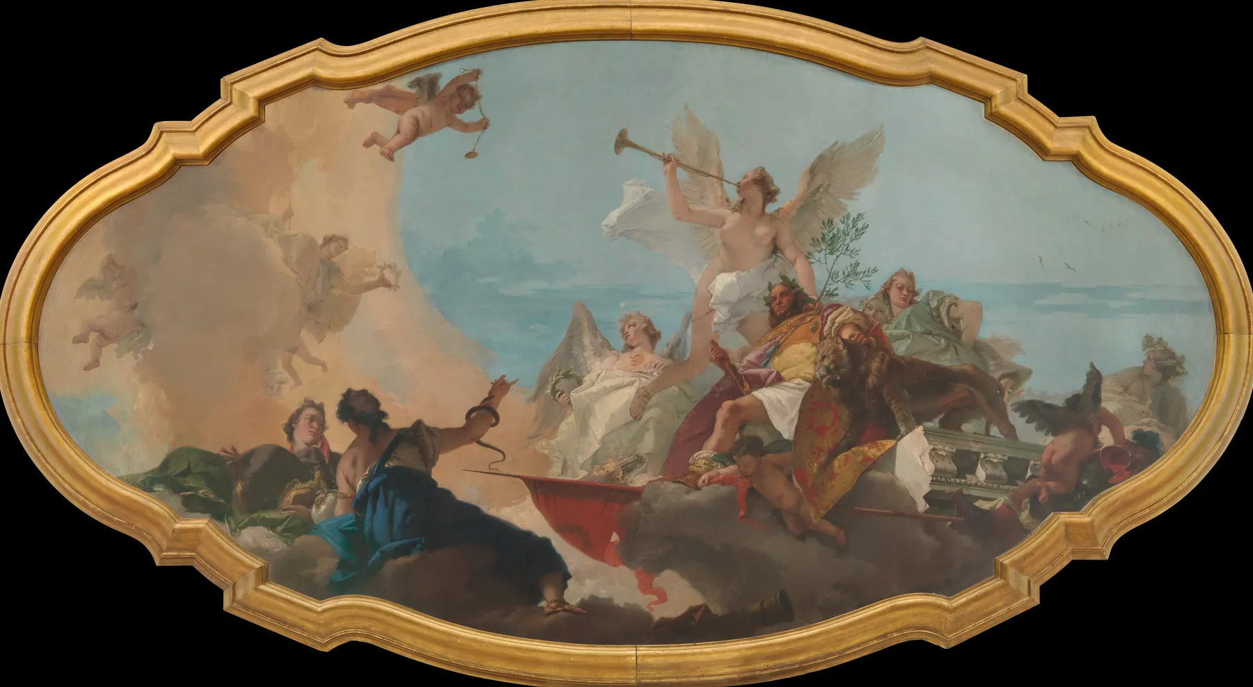 La glorificación de la familia Barbaro, de Giovanni Battista Tiepolo
