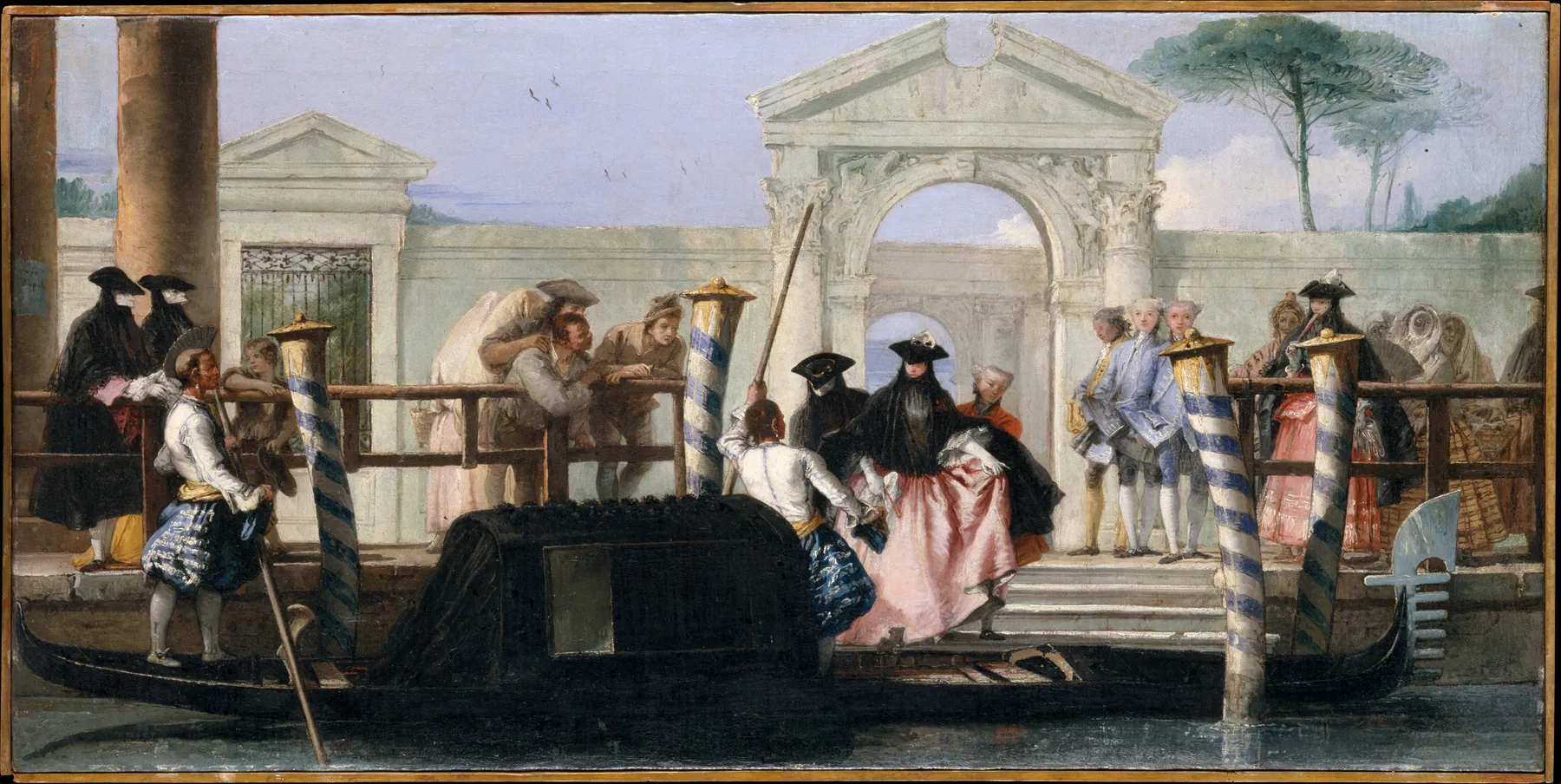 La partida de la góndola, de Giovanni Battista Tiepolo