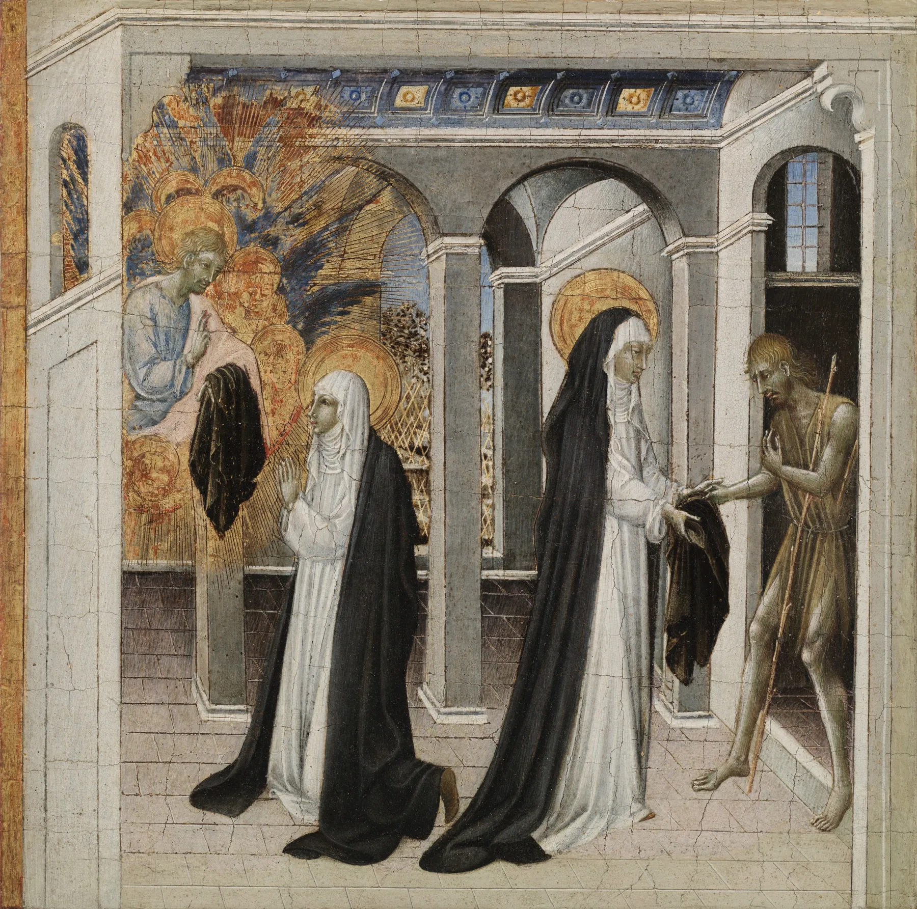 Santa Catalina de Siena y el mendigo, de Giovanni di Paolo