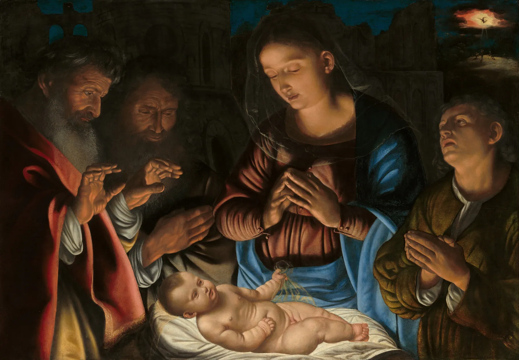 La adoración de los pastores, de Giovanni Girolamo Savoldo