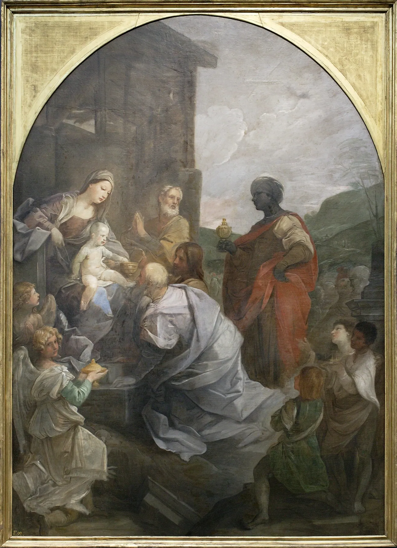Adoración de los Reyes Magos, de Guido Reni