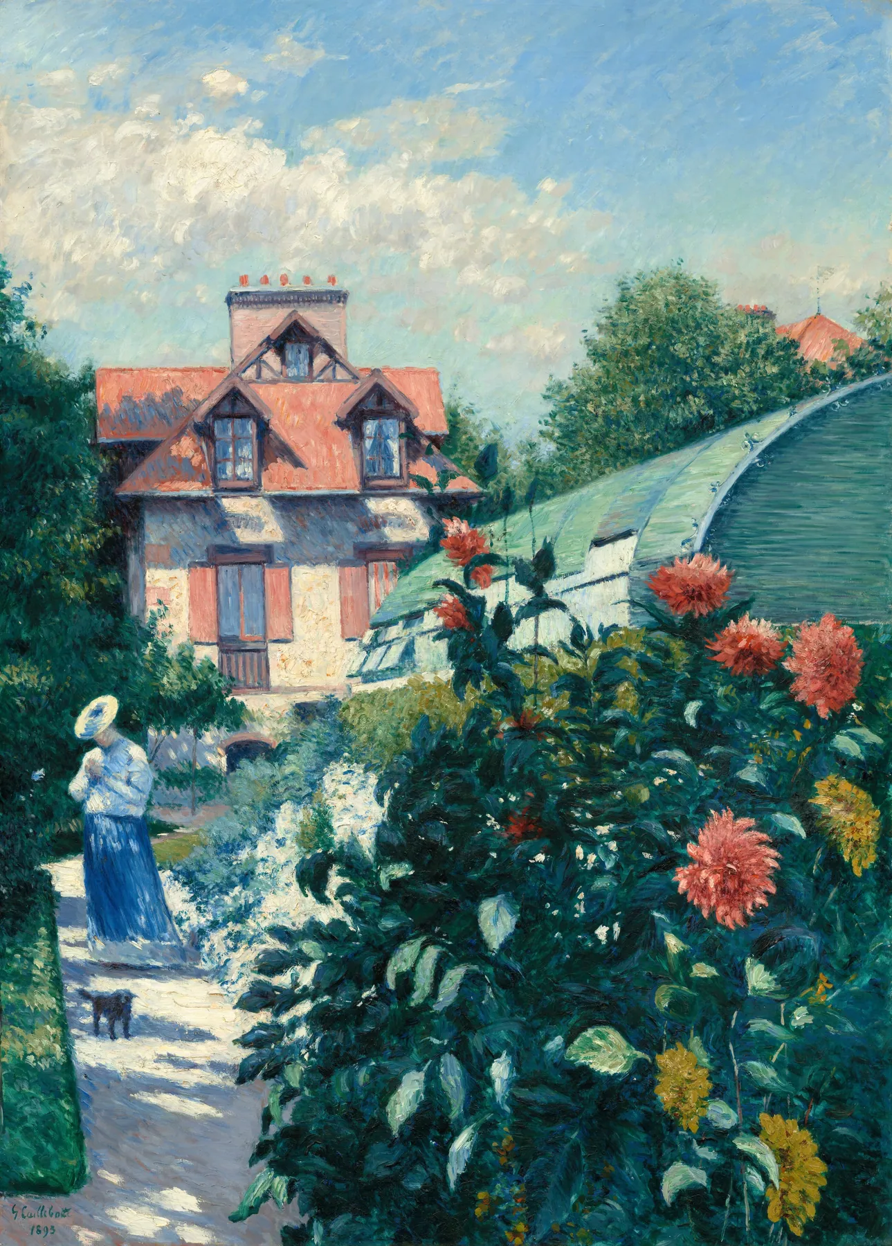 Dalias, jardín en Petit Gennevilliers, de Gustave Caillebotte