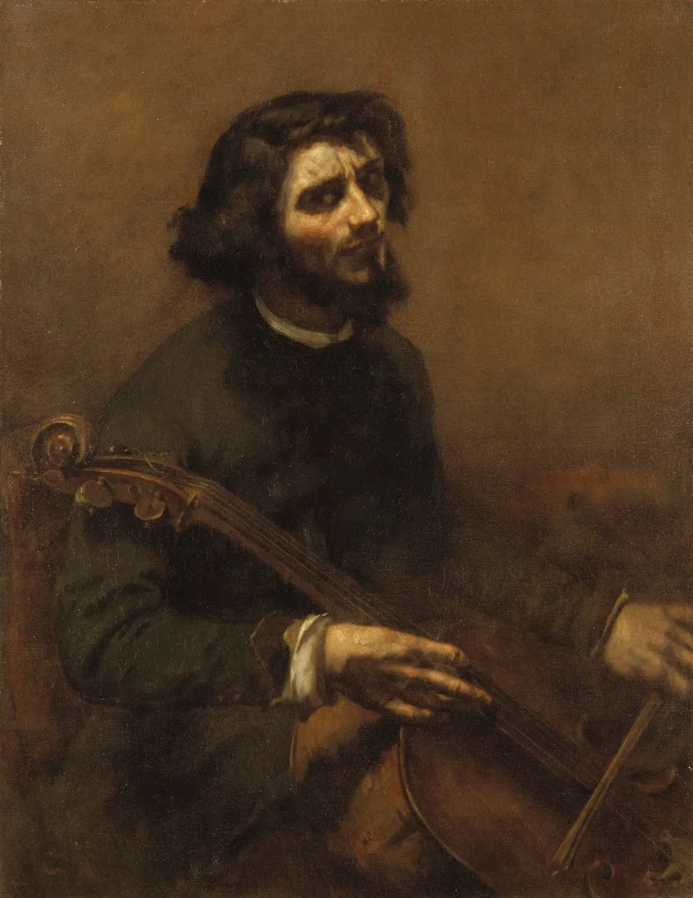 Autorretrato (El violonchelista), de Gustave Courbet