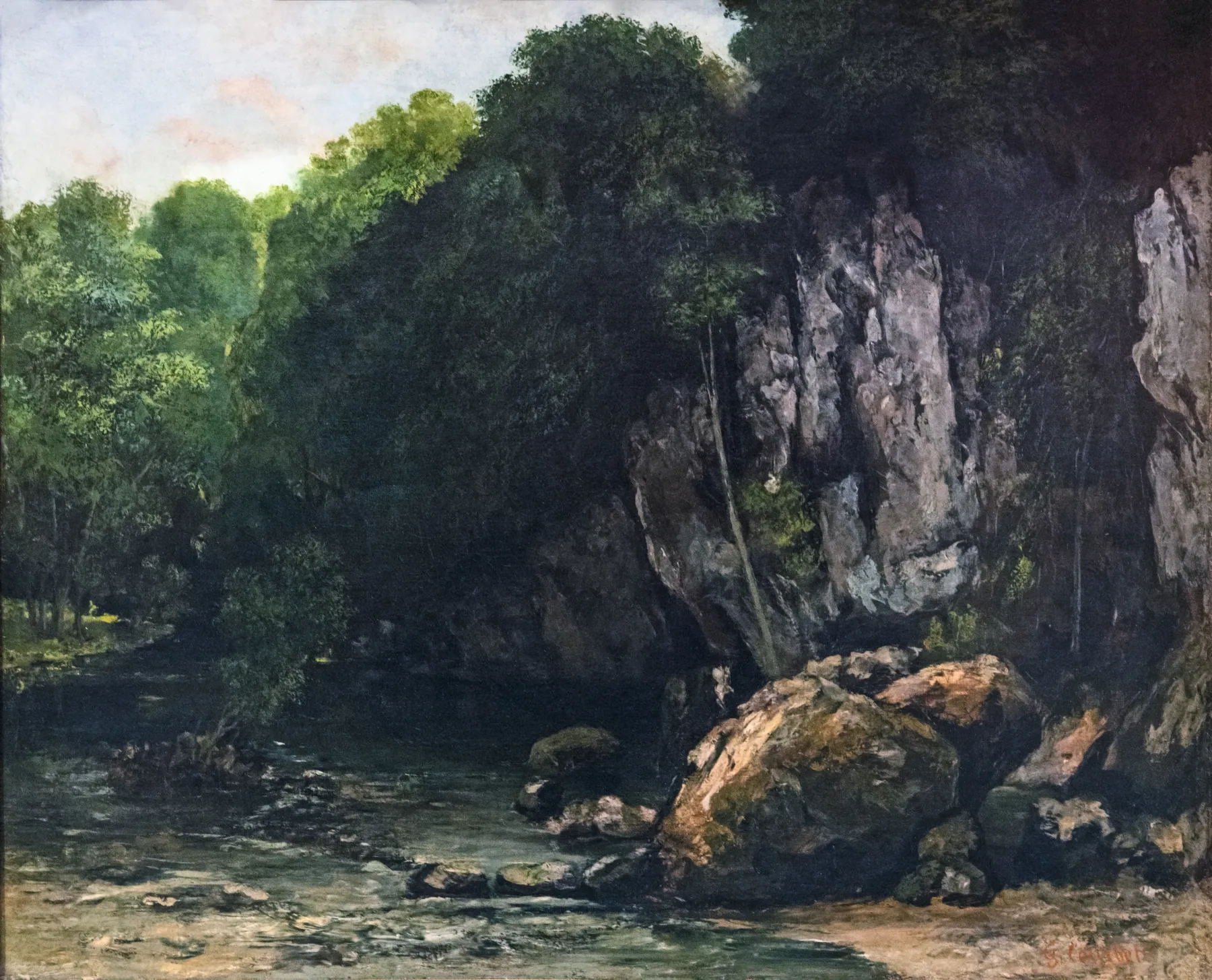 El arroyo negro, de Gustave Courbet