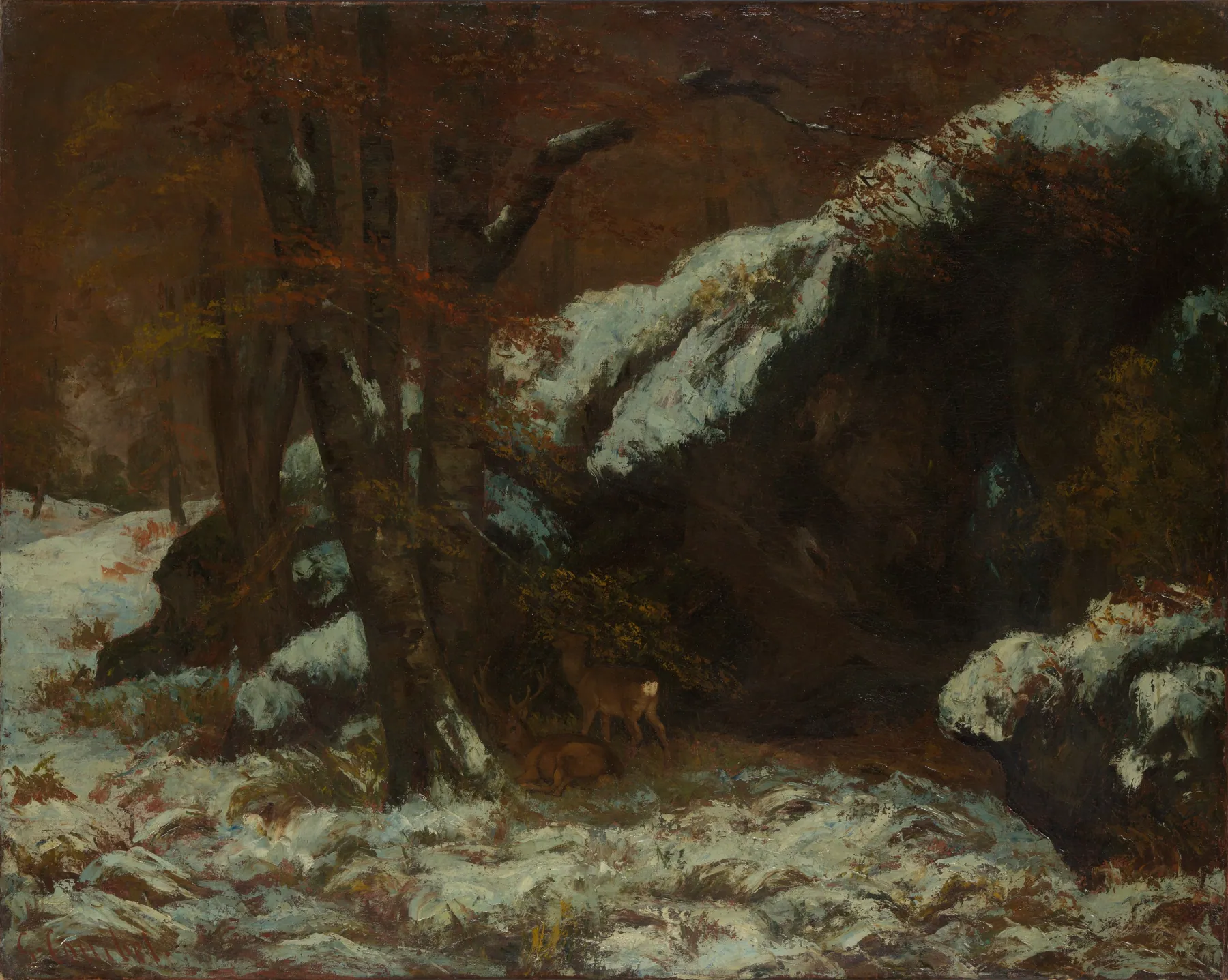 El ciervo, de Gustave Courbet
