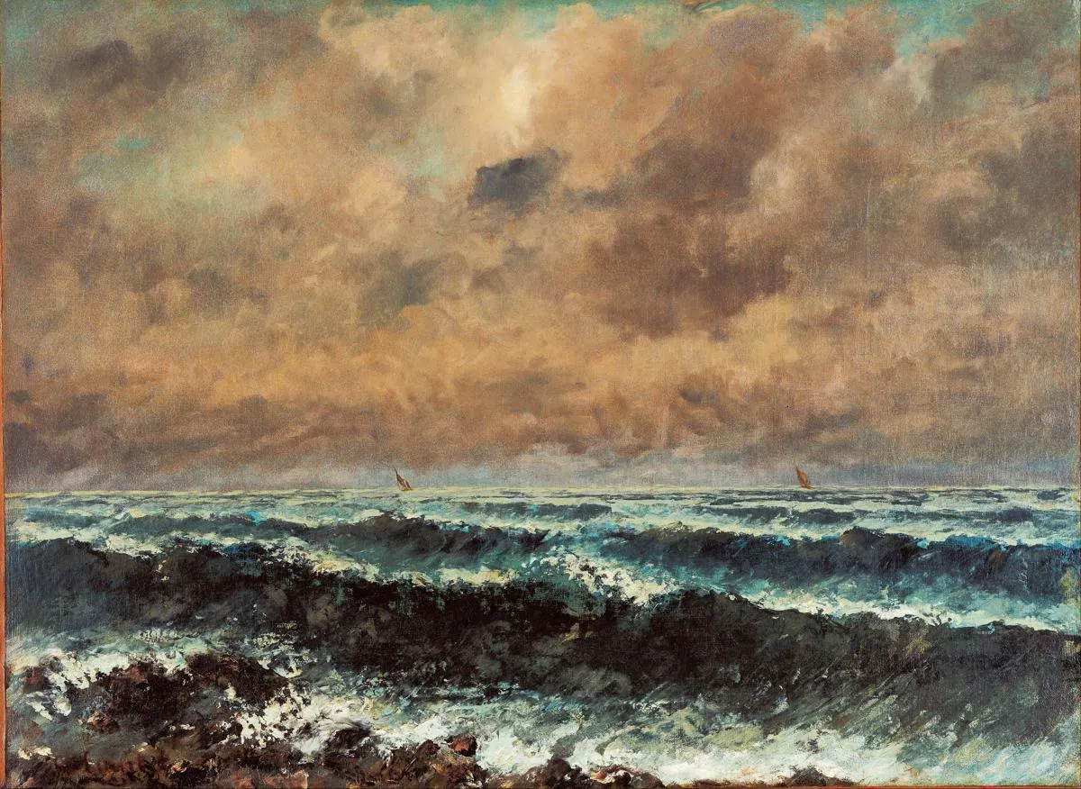 El mar de otoño, de Gustave Courbet