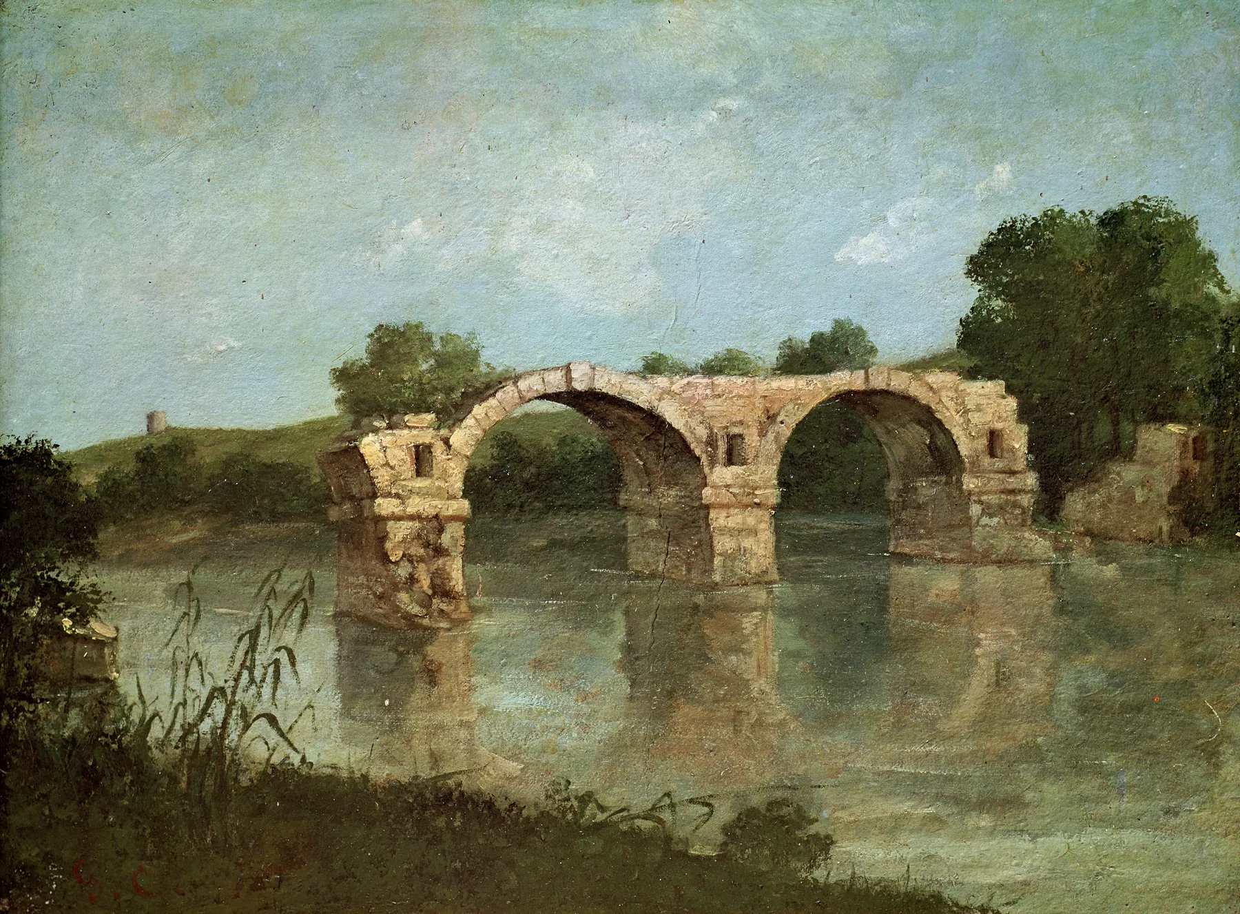 El puente de Ambrussum, de Gustave Courbet