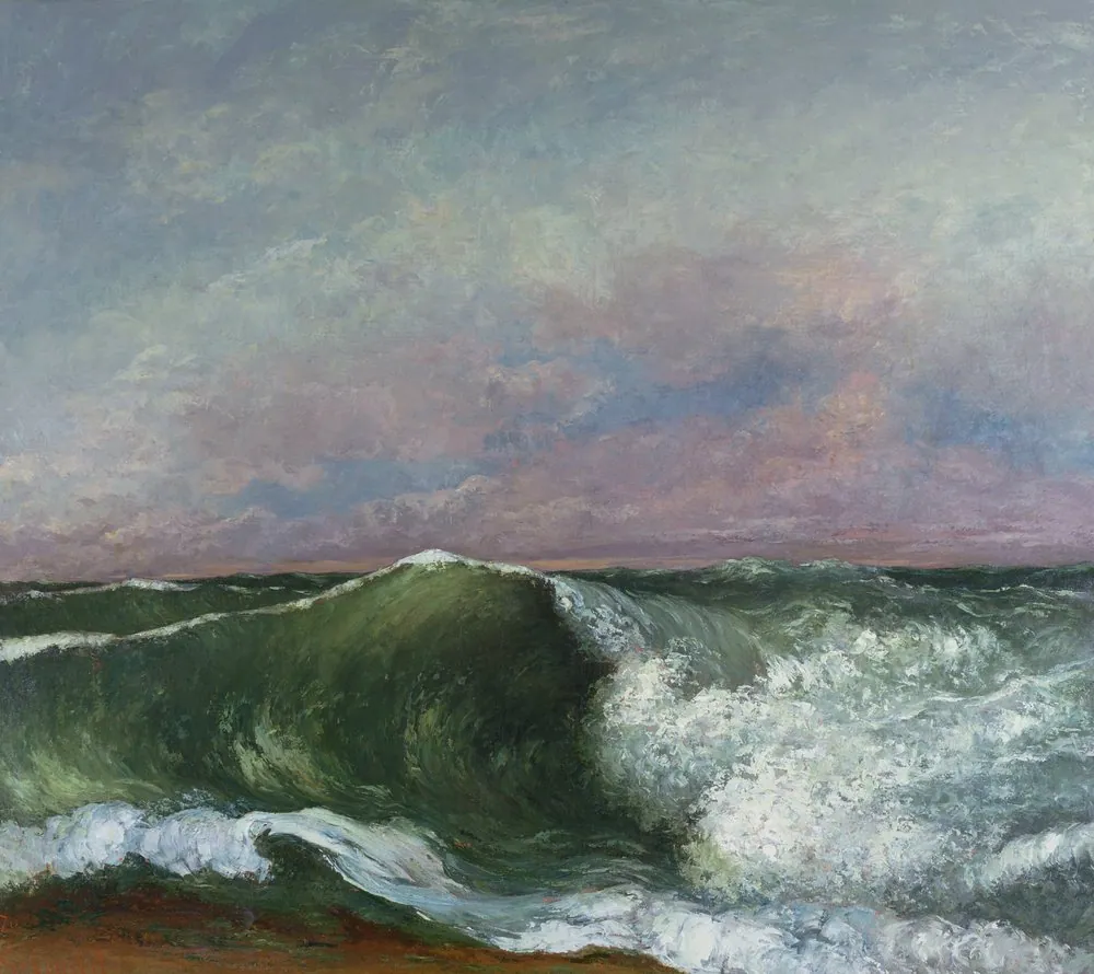 La ola, de Gustave Courbet