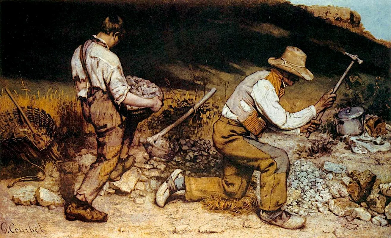 Los picapedreros, de Gustave Courbet