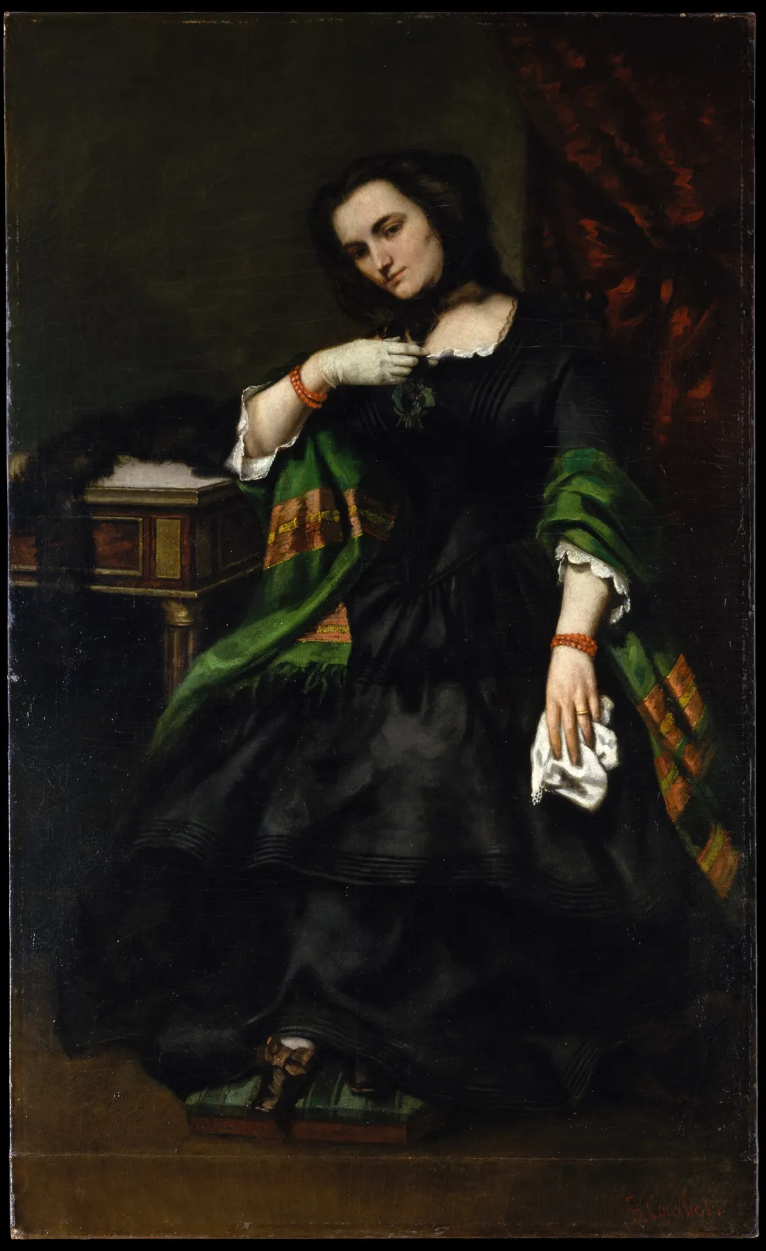 Madame Auguste Cuoq (Mathilde Desportes, 1827–1910), de Gustave Courbet