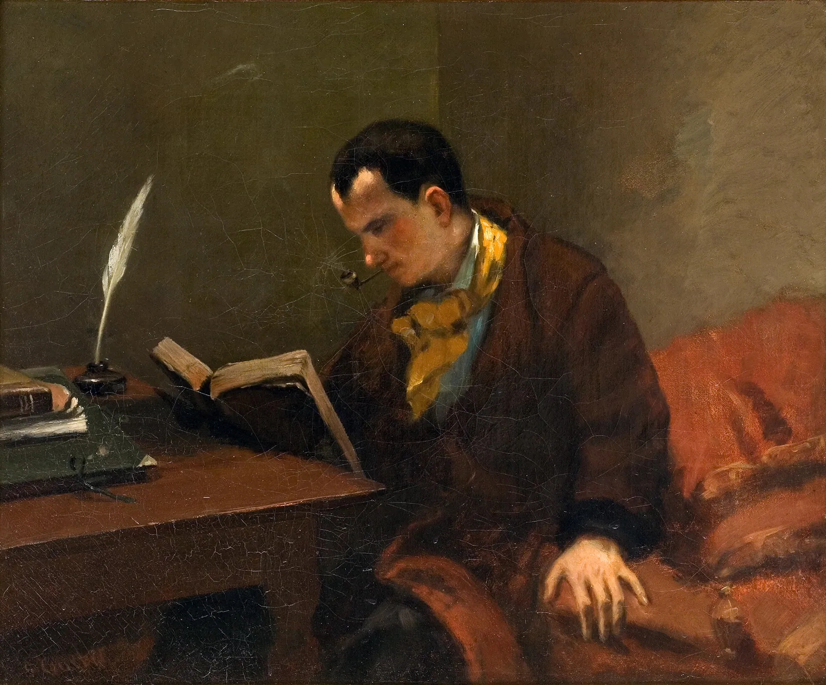 Retrato de Charles Baudelaire, de Gustave Courbet