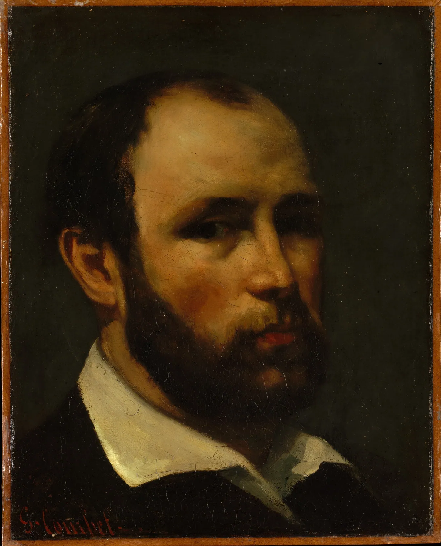 Retrato de un hombre, de Gustave Courbet