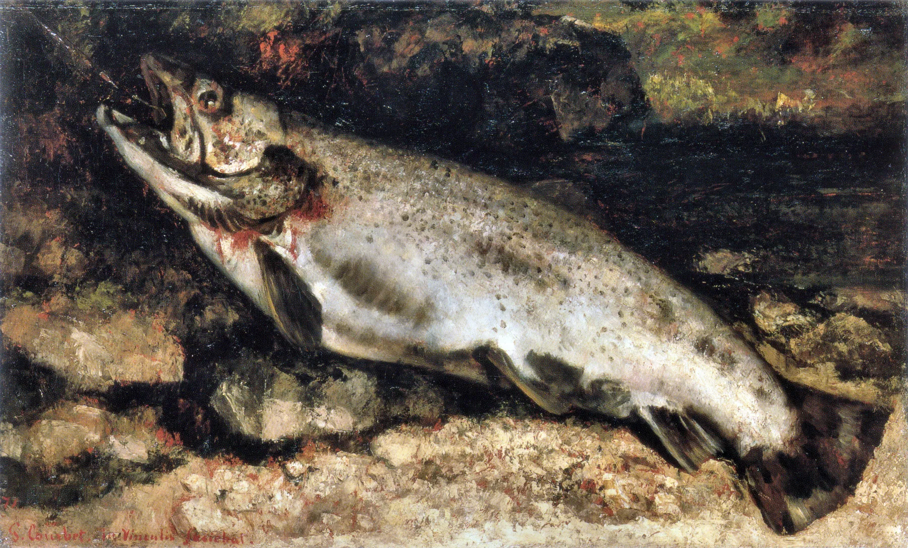 Trucha, de Gustave Courbet