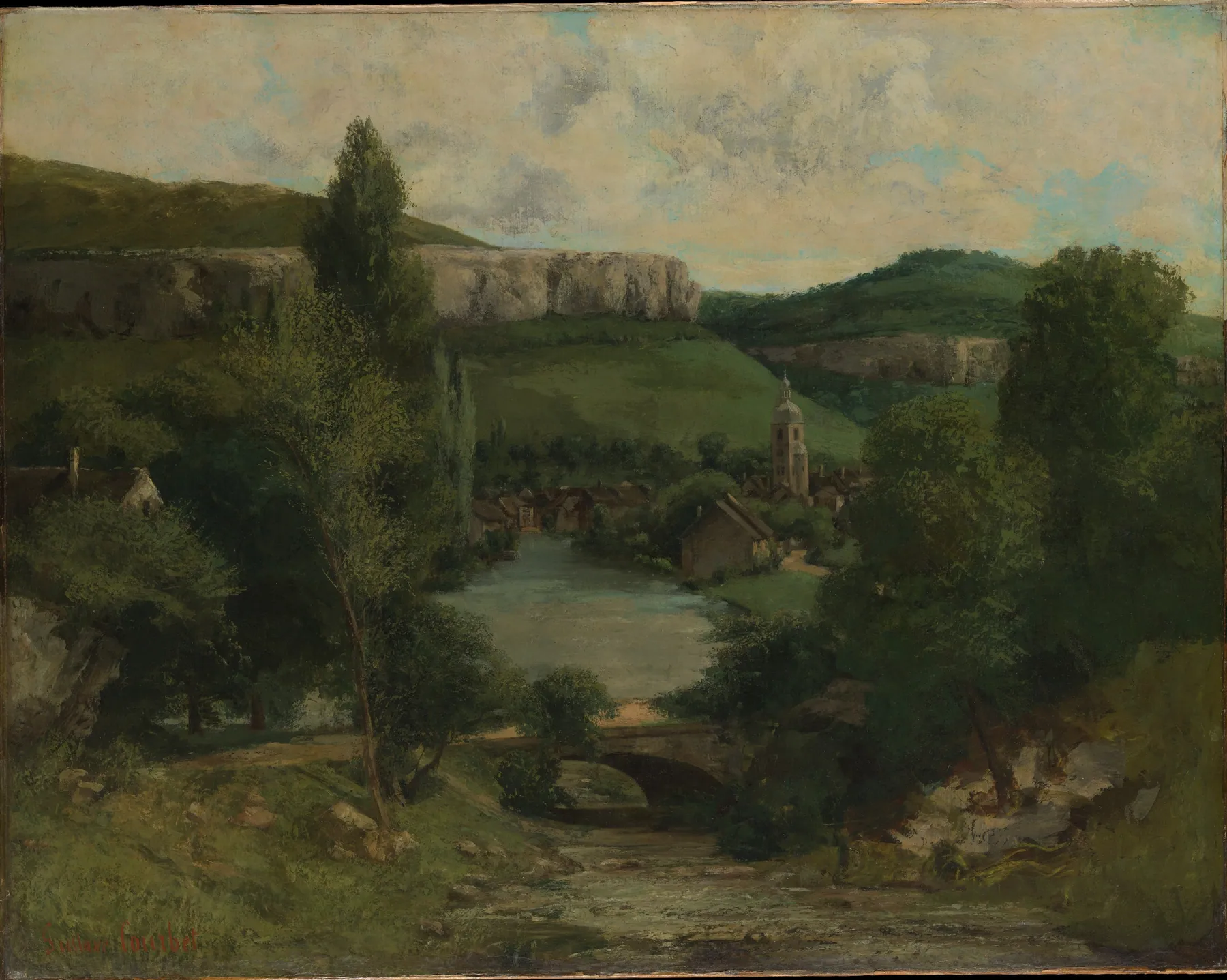 Vista de Ornans, de Gustave Courbet
