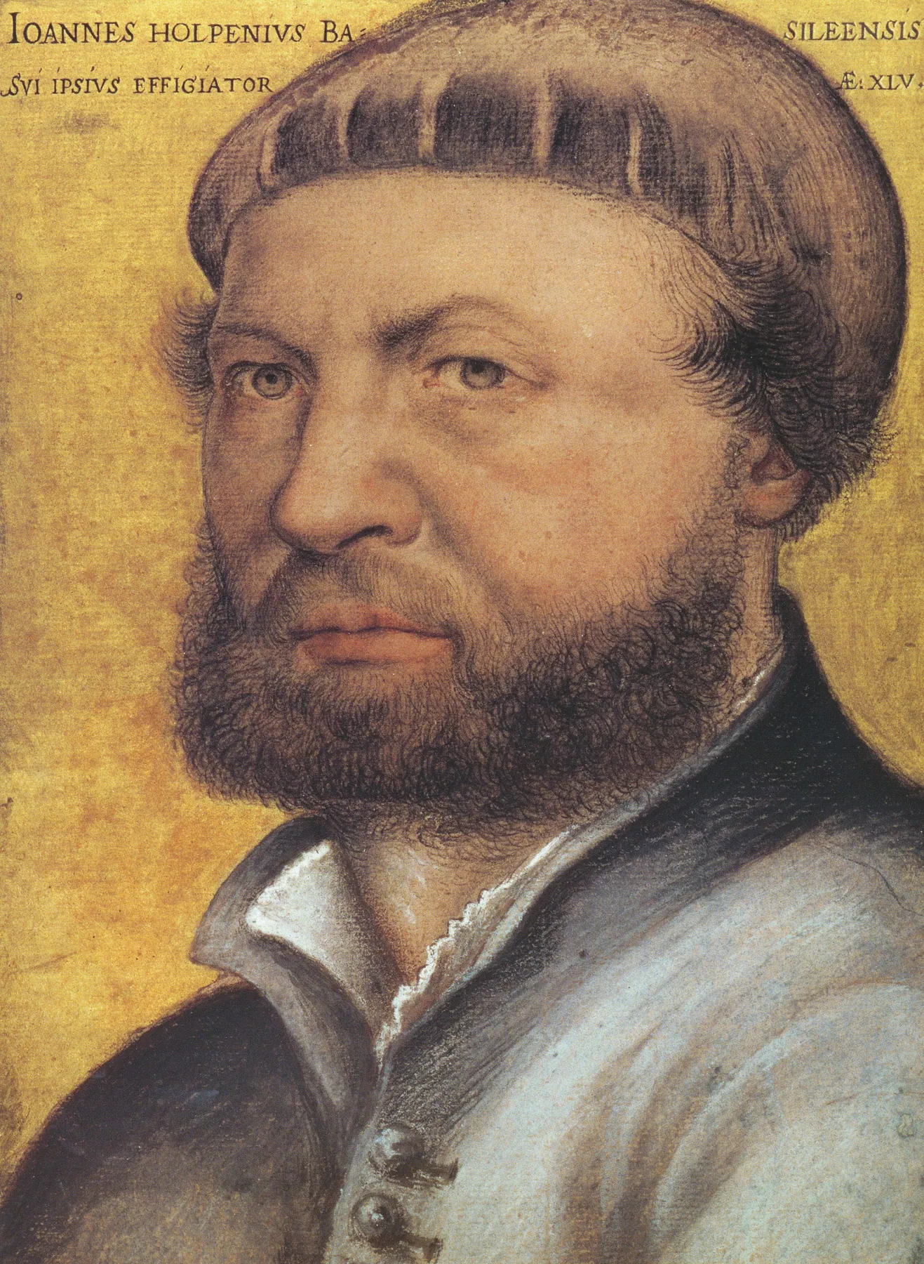 Autorretrato, de Hans Holbein el Joven