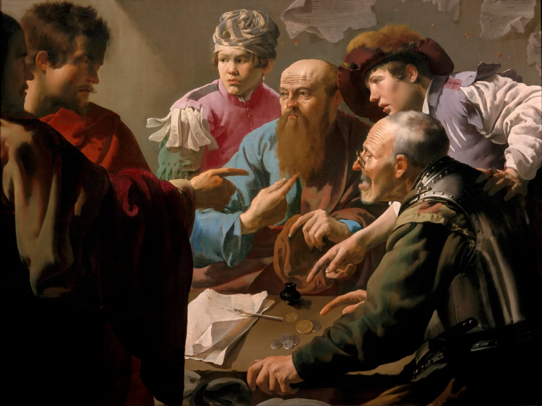 La vocación de San Mateo, de Hendrick ter Brugghen