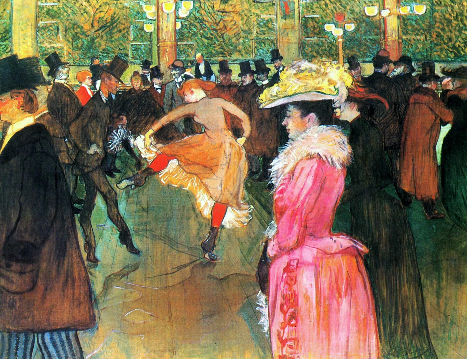 Baile en el Moulin Rouge, de Henri de Toulouse-Lautrec