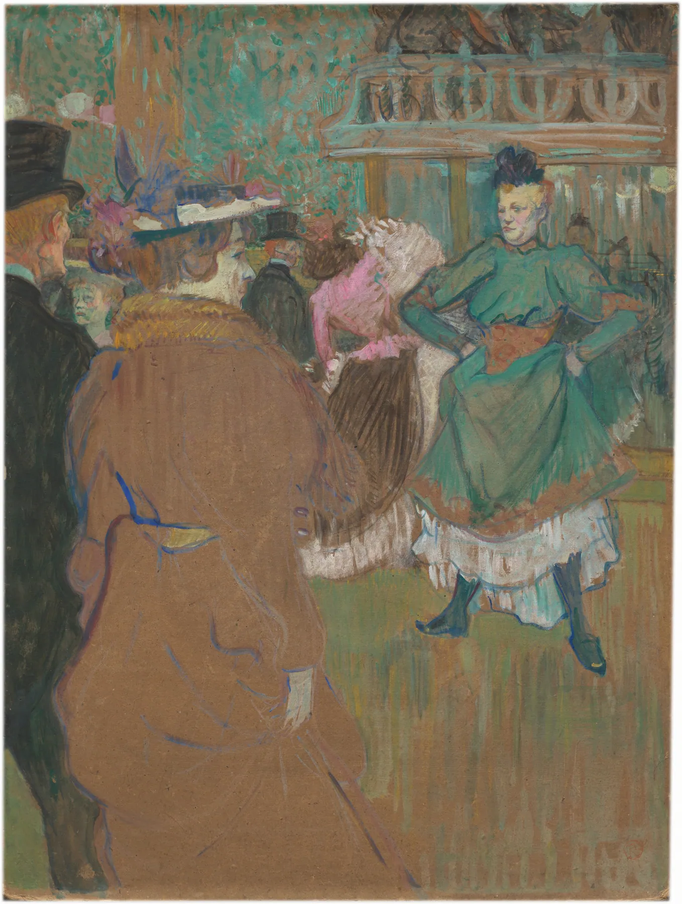 Cuadrilla en el Moulin Rouge, de Henri de Toulouse-Lautrec
