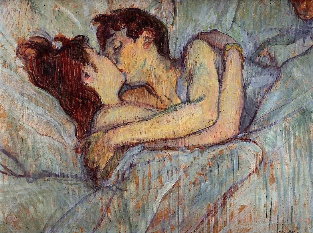 El beso, de Henri de Toulouse-Lautrec