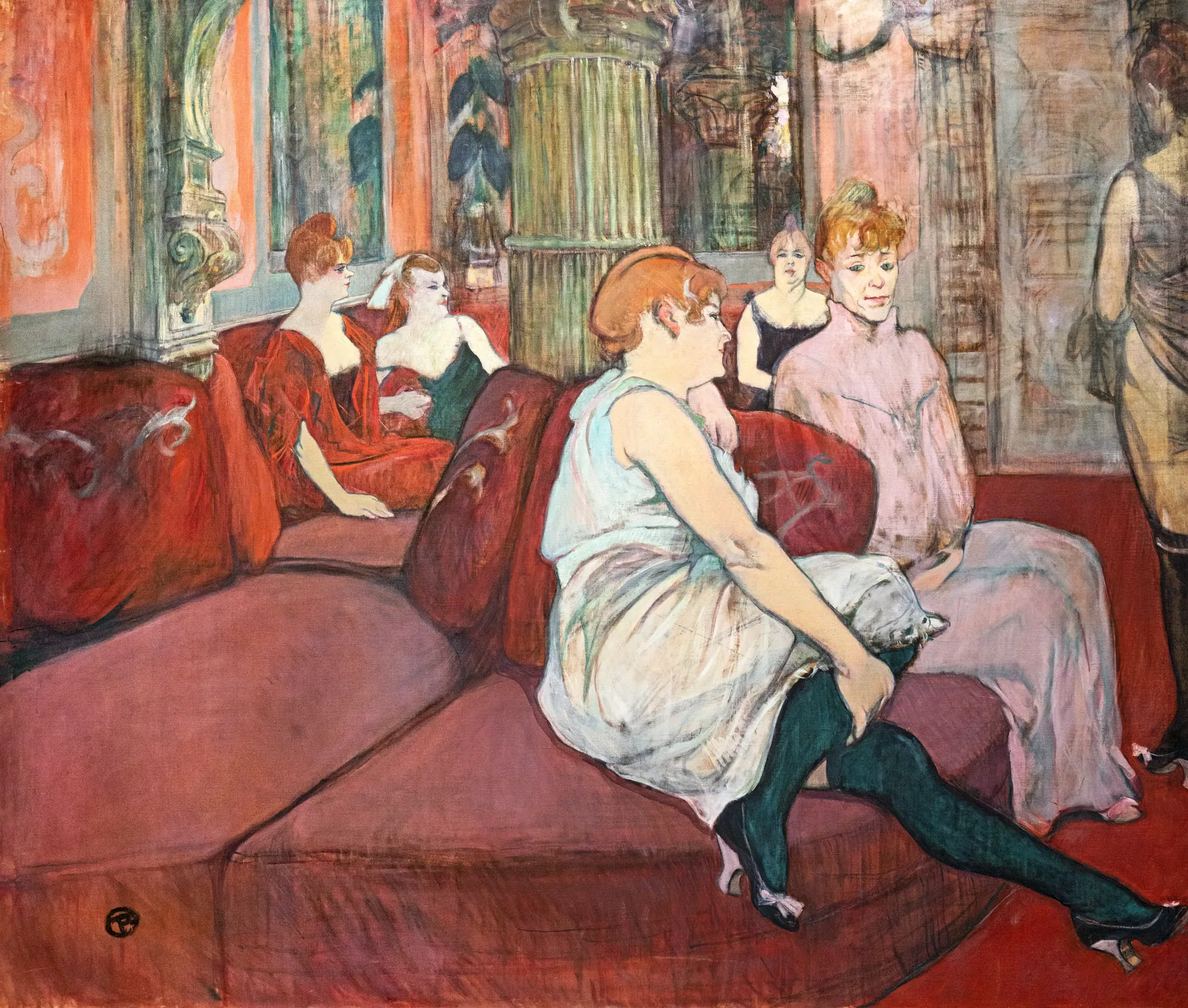 El salón de la Rue des Moulins, de Henri de Toulouse-Lautrec