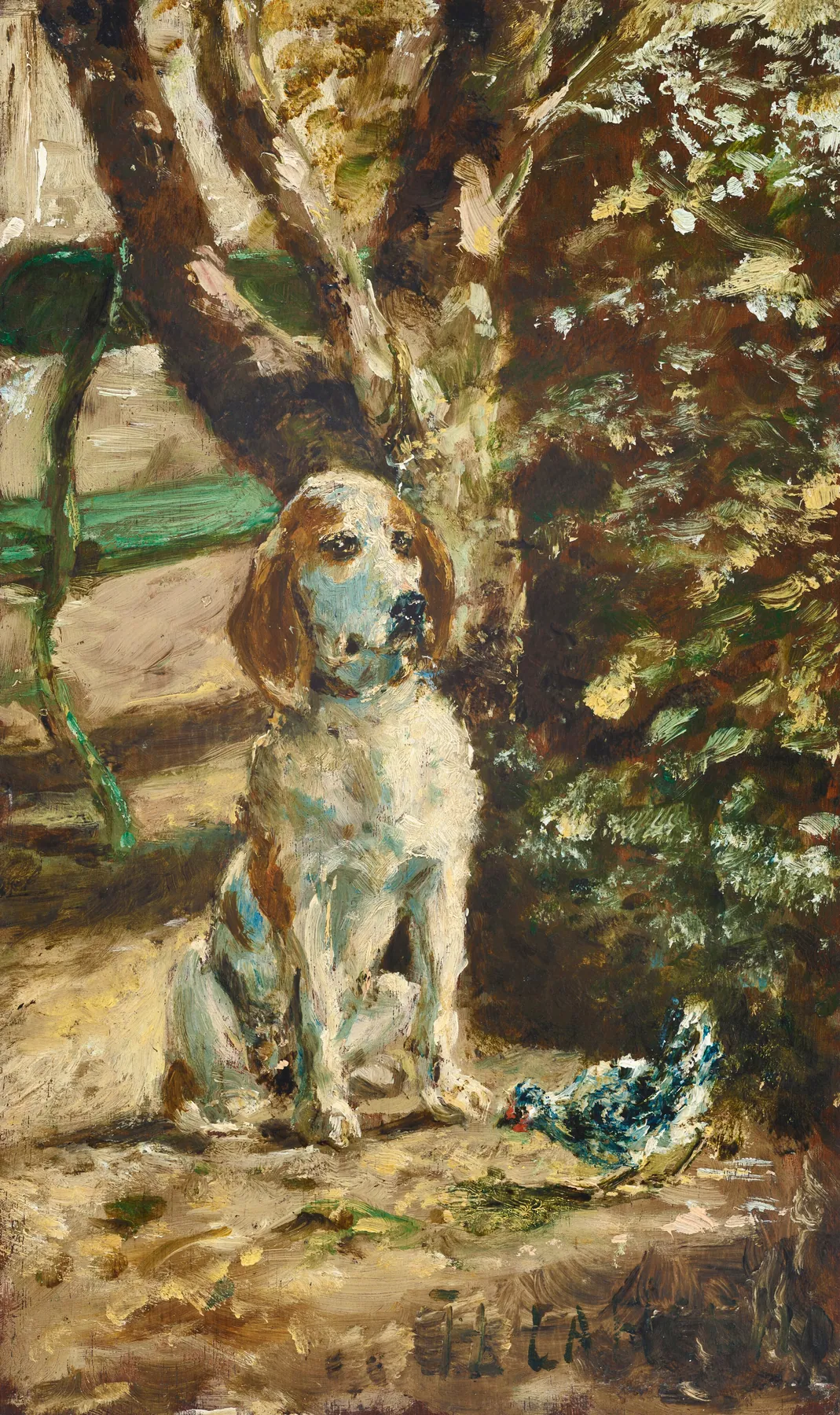 Flèche, el perro del artista, de Henri de Toulouse-Lautrec