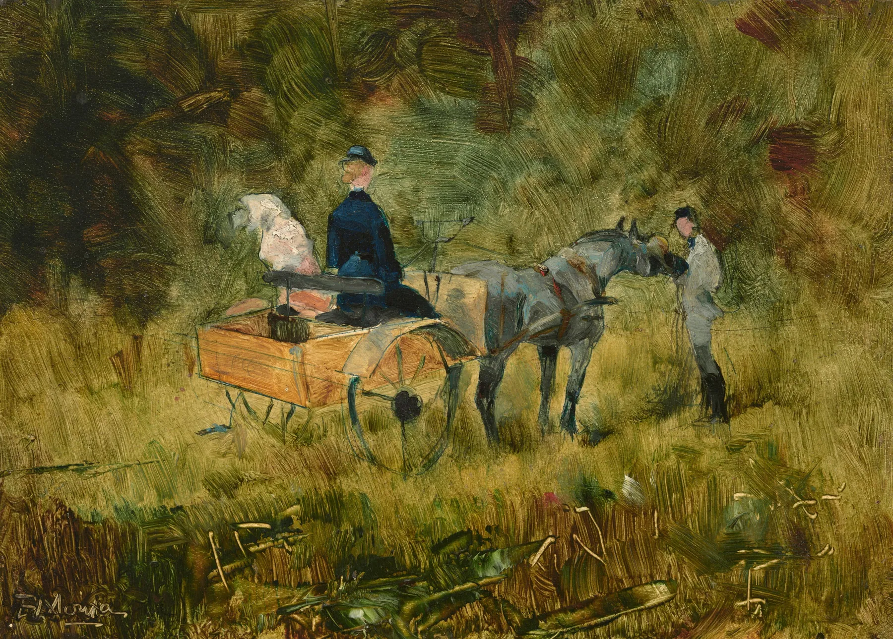 La trampa, de Henri de Toulouse-Lautrec