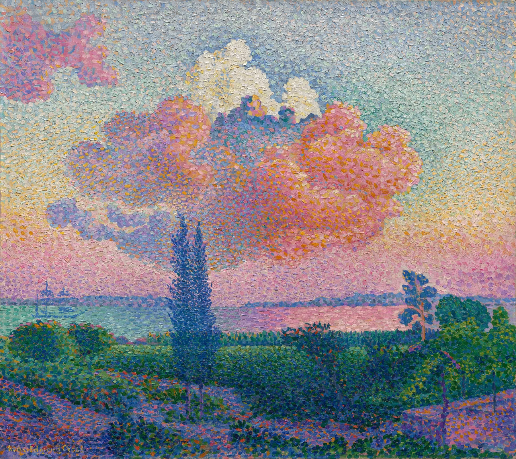 La nube rosa, de Henri-Edmond Cross