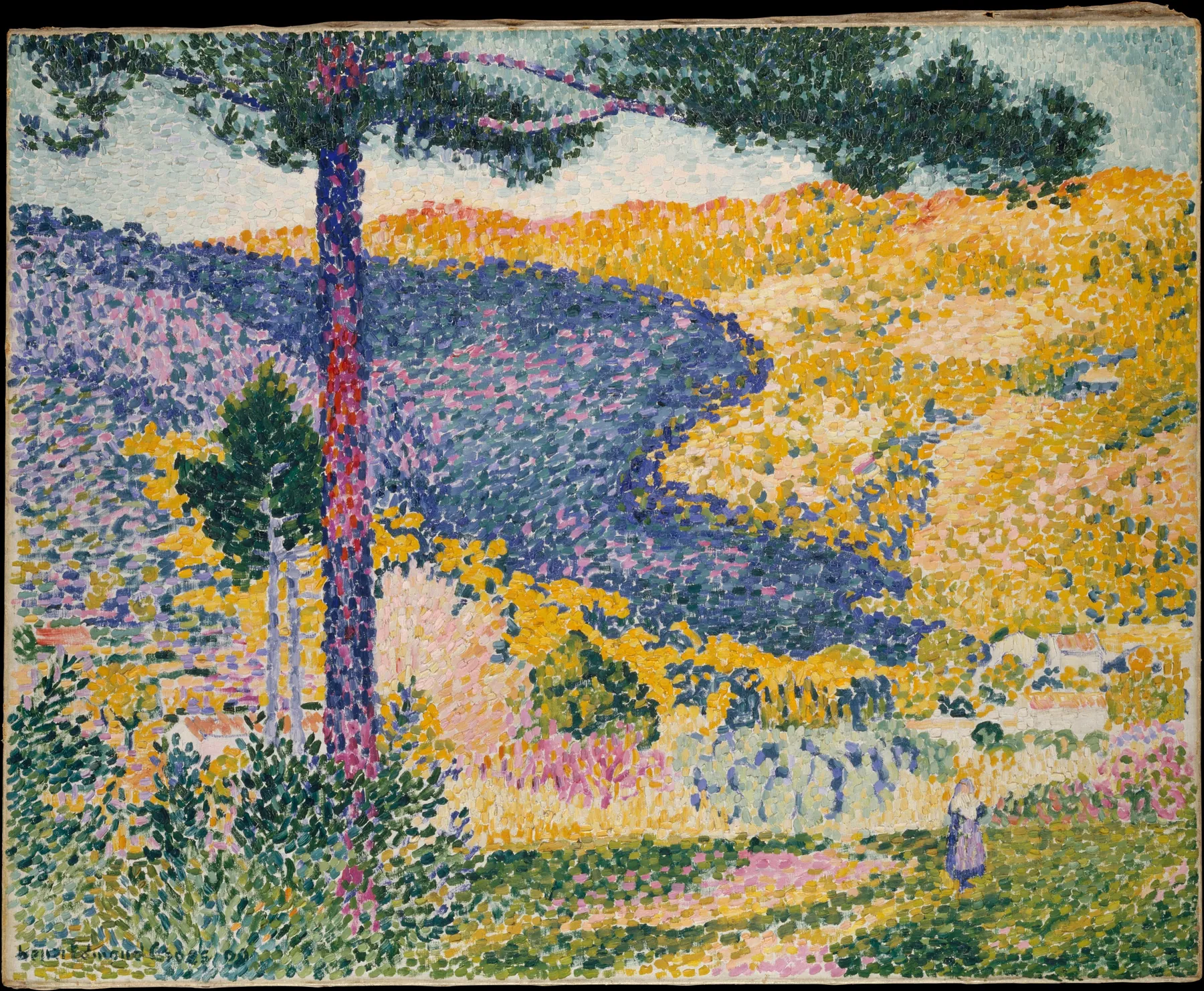 Valle con abeto (Sombra en la montaña), de Henri-Edmond Cross