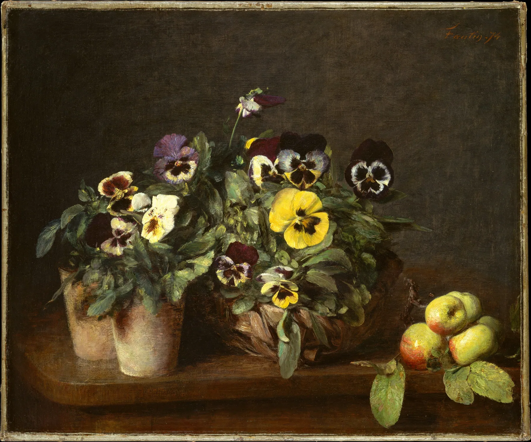 Bodegón con pensamientos, de Henri Fantin-Latour
