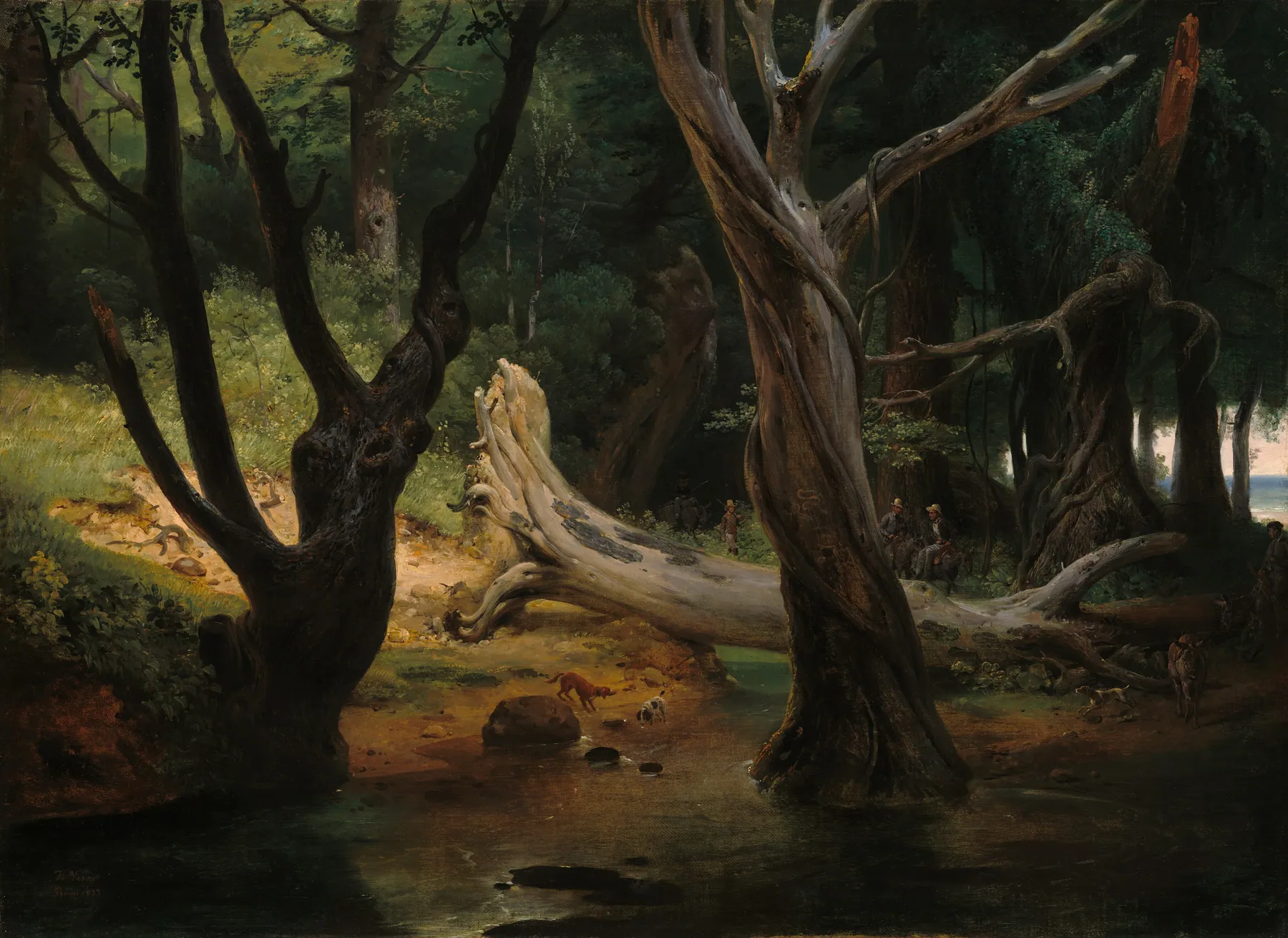 Salida hacia la cacería en las marismas pontinas, de Horace Vernet