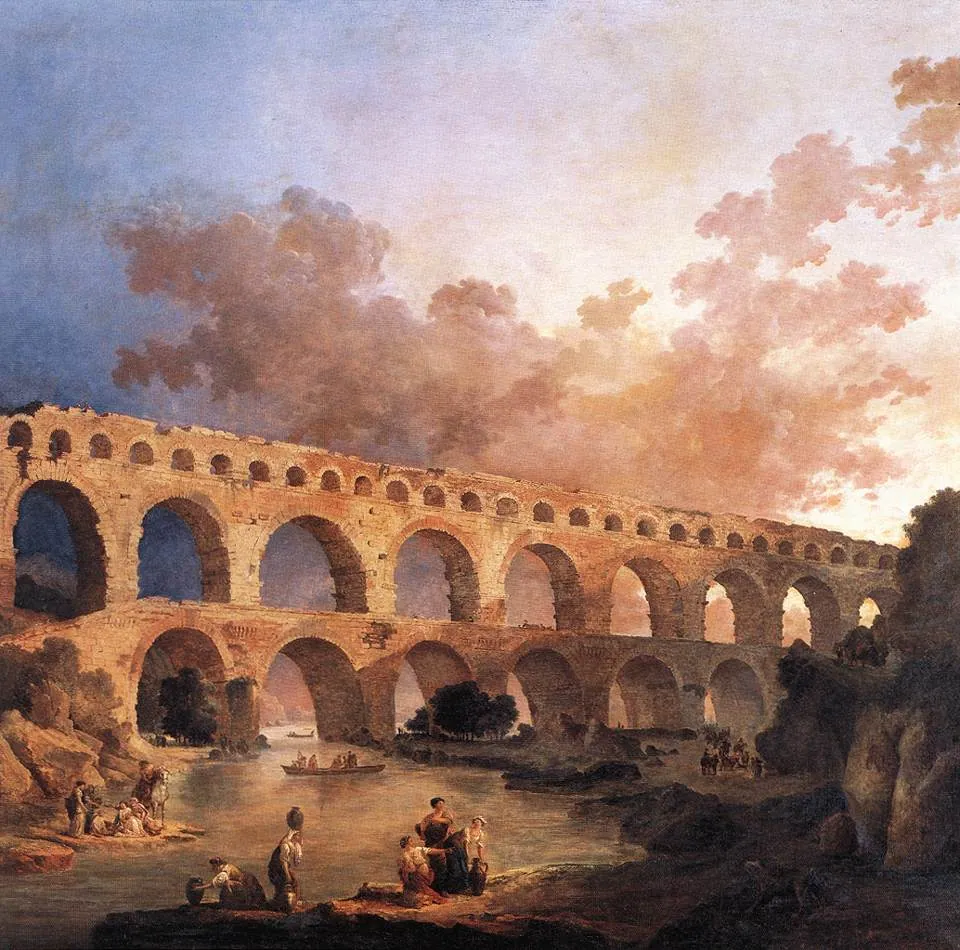 El Pont du Gard, de Hubert Robert