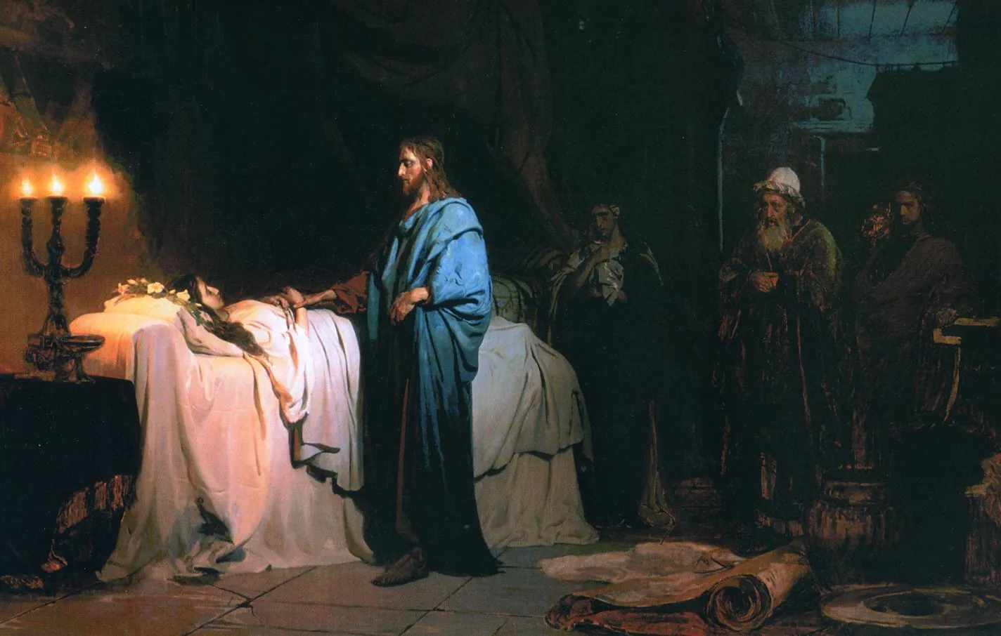 Cristo resucitando a la hija de Jairo, de Ilyá Repin