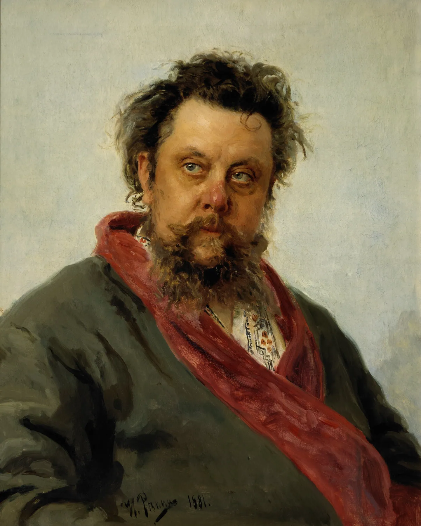 Retrato de Modest Músorgski, de Ilyá Repin