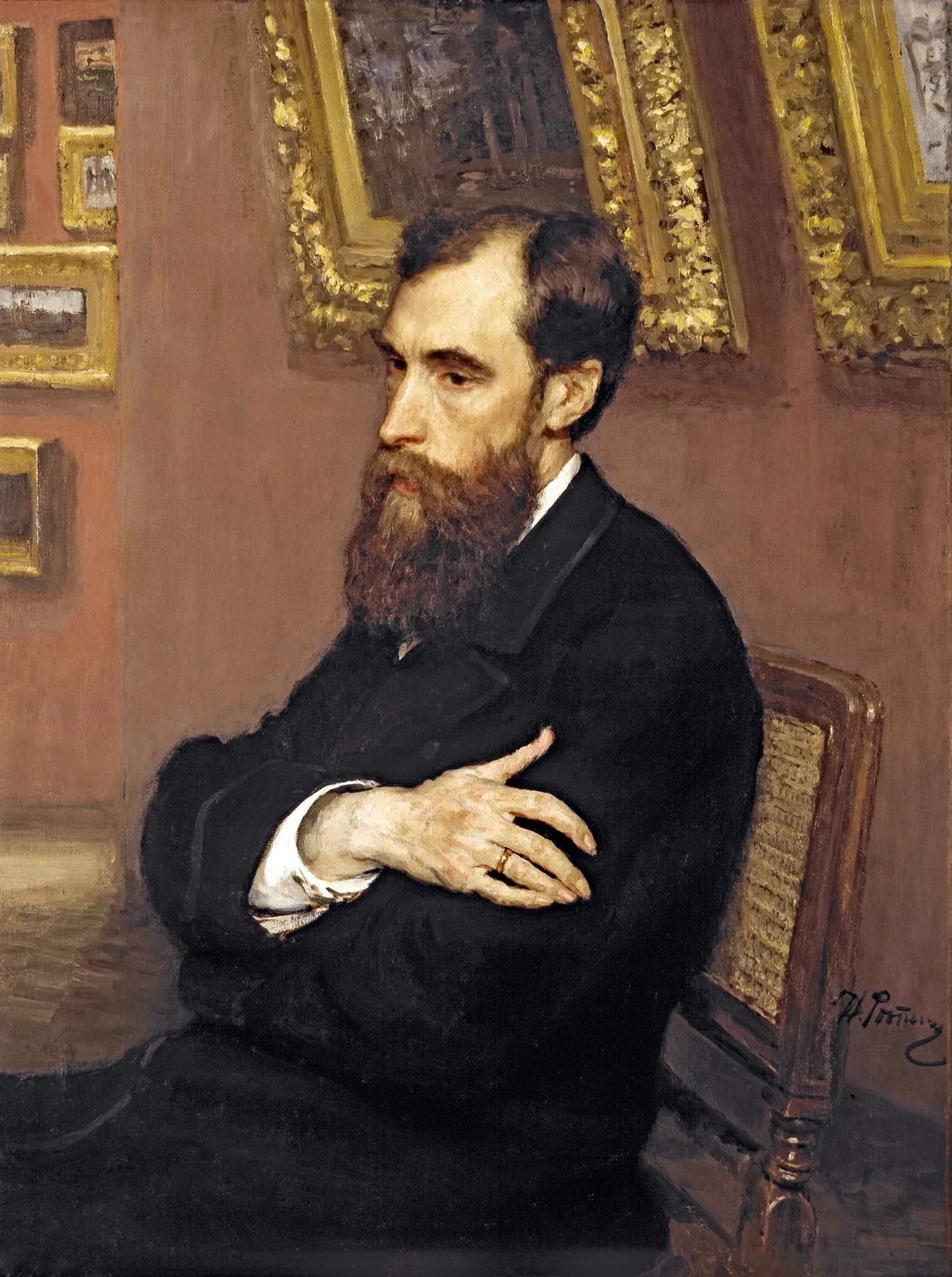 Retrato de Pável Tretiakov, de Ilyá Repin