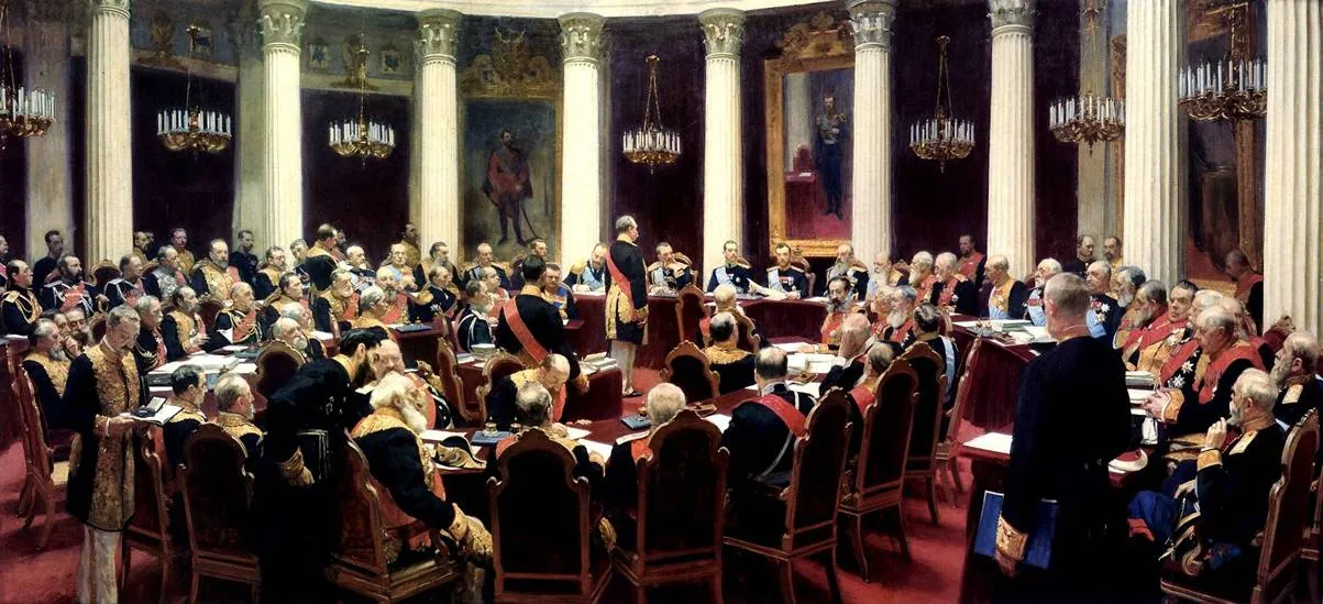 Reunión del Consejo de Estado Imperial, de Ilyá Repin