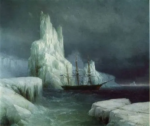La llanura de hielo o Siberia, de Ivan Aivazovsky